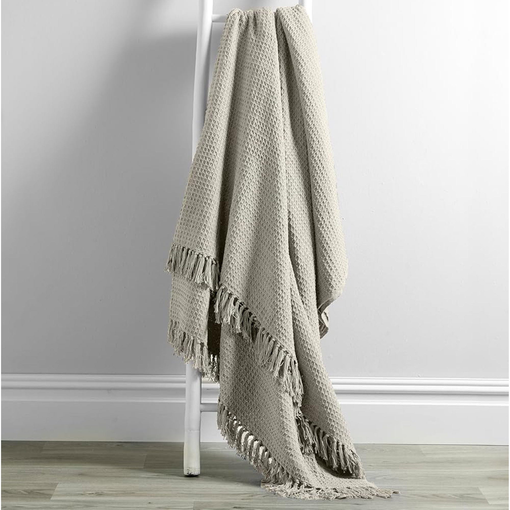 Marrakesh Eco-Friendly Super Soft Cotton Throws Lightweight Sustainable Recycled Cotton for Sofa Bed Chair Calming Colours By