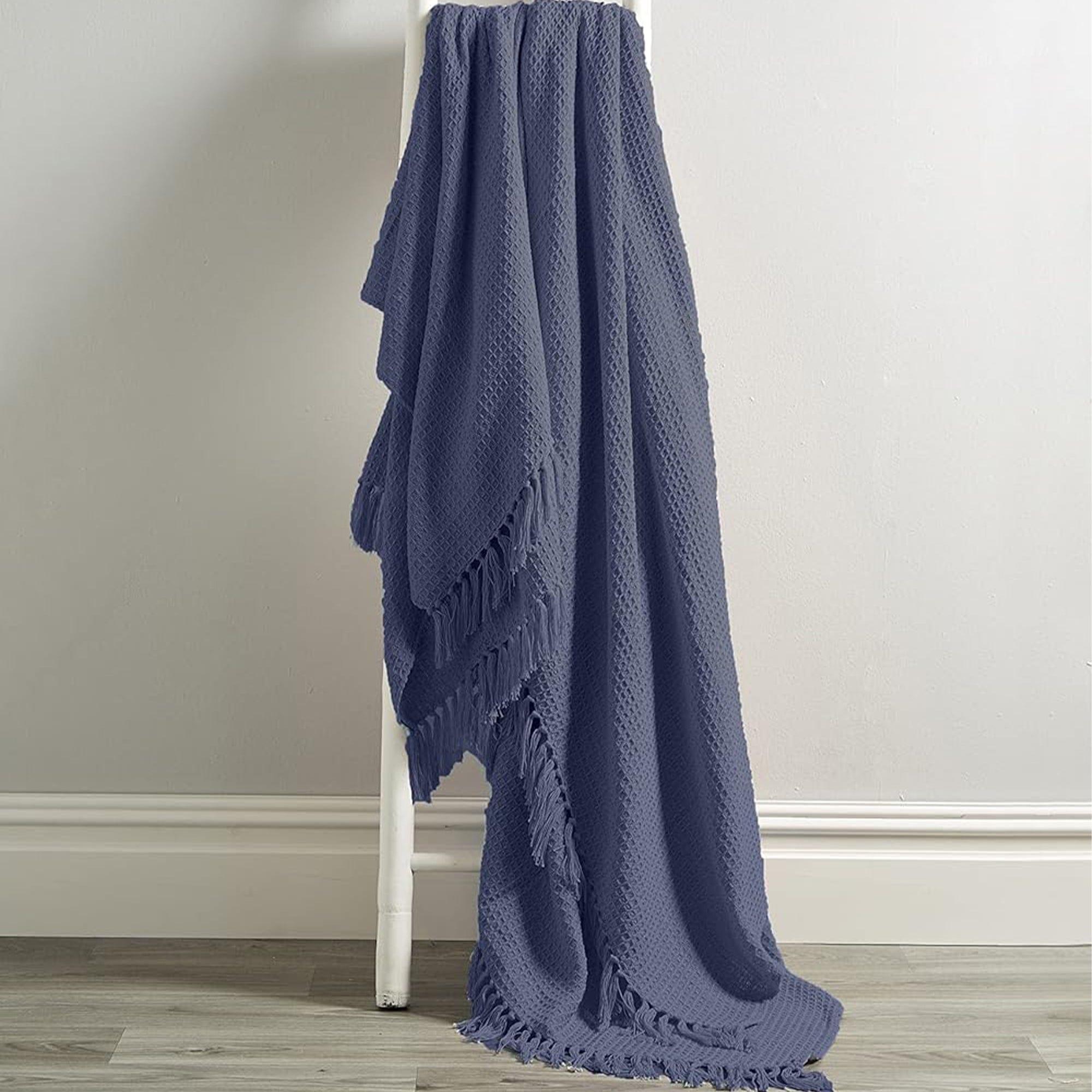Marrakesh Eco-Friendly Super Soft Cotton Throws Lightweight Sustainable Recycled Cotton for Sofa Bed Chair Calming Colours By