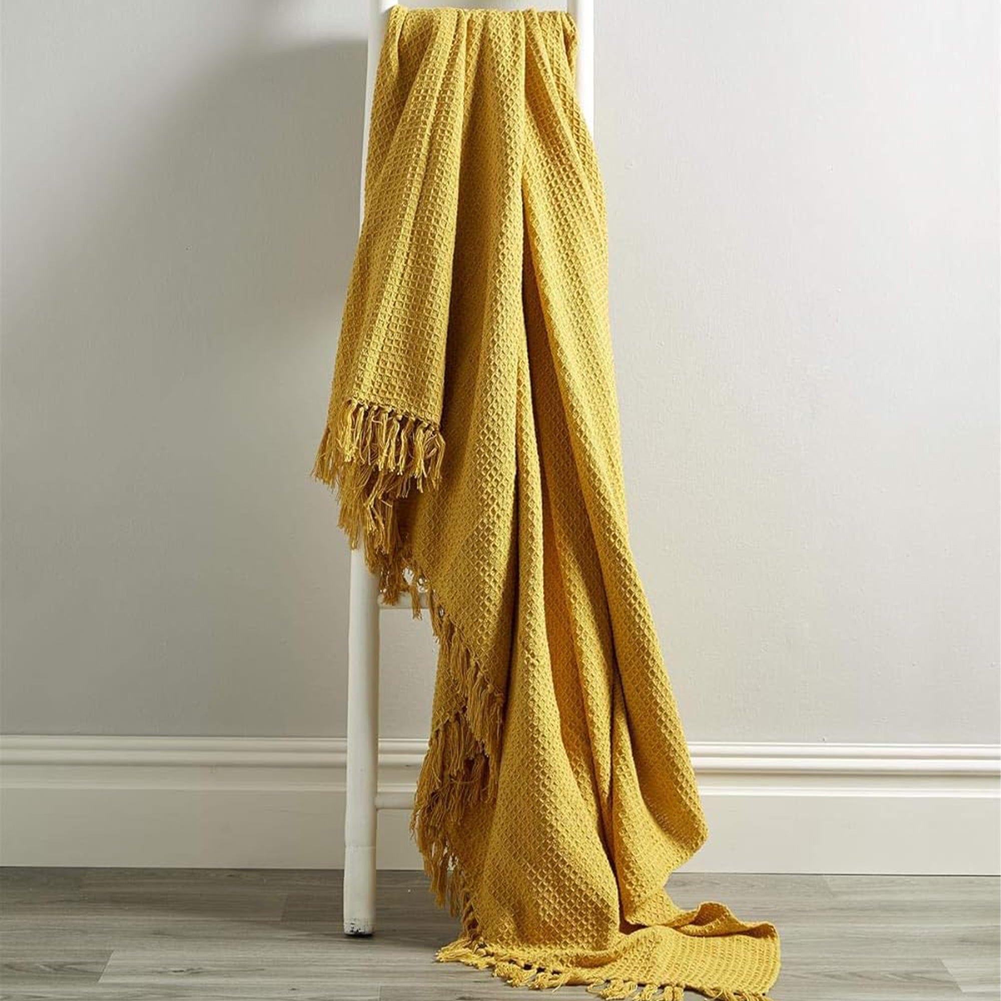Marrakesh Eco-Friendly Super Soft Cotton Throws Lightweight Sustainable Recycled Cotton for Sofa Bed Chair Calming Colours By