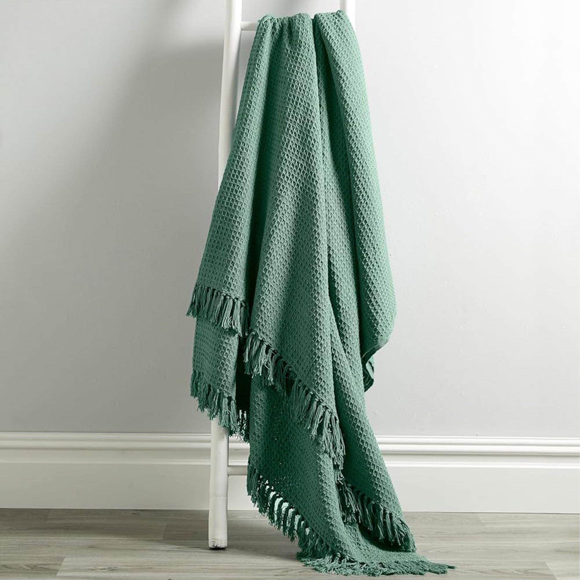 Marrakesh Eco-Friendly Super Soft Cotton Throws Lightweight Sustainable Recycled Cotton for Sofa Bed Chair Calming Colours By