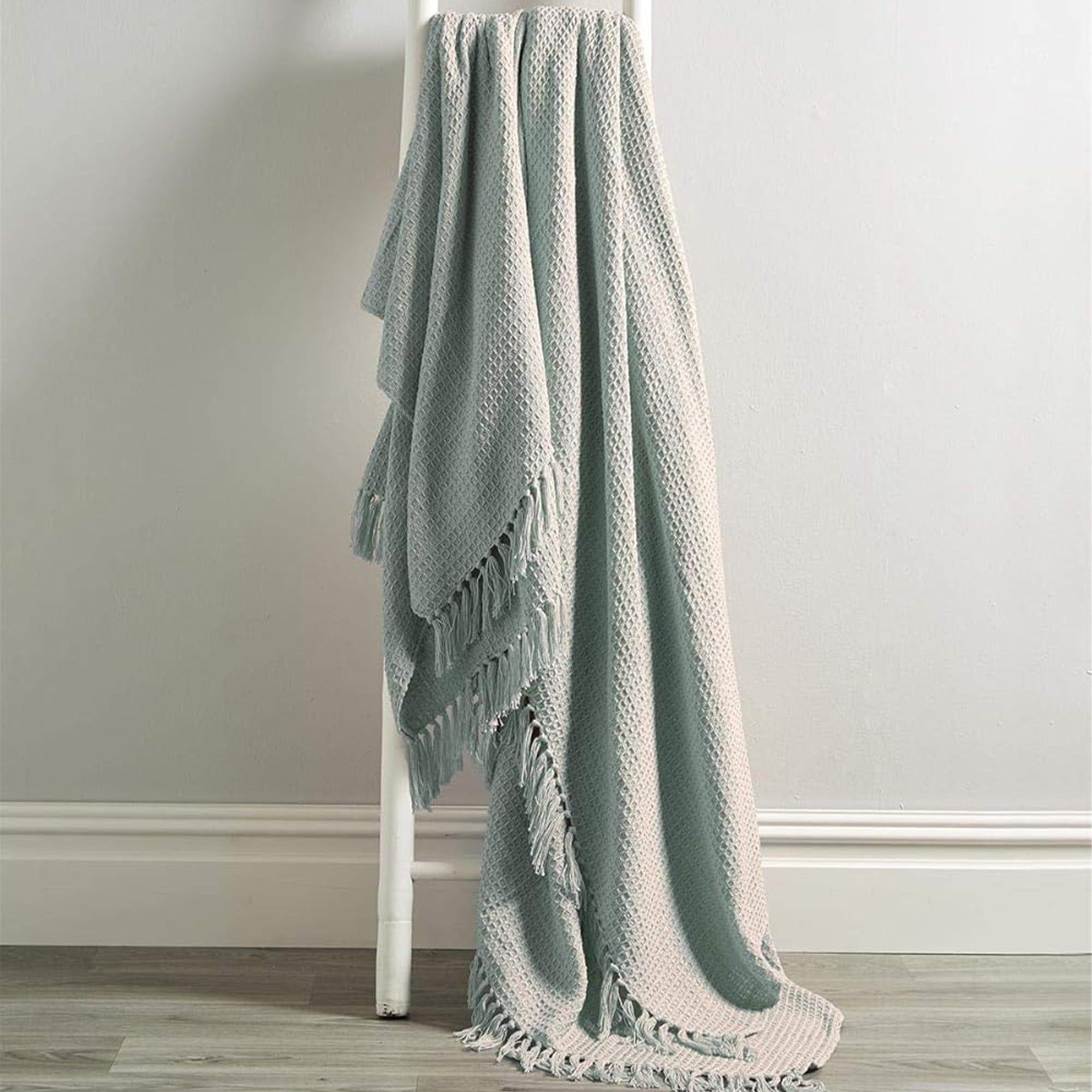 Marrakesh Eco-Friendly Super Soft Cotton Throws Lightweight Sustainable Recycled Cotton for Sofa Bed Chair Calming Colours By
