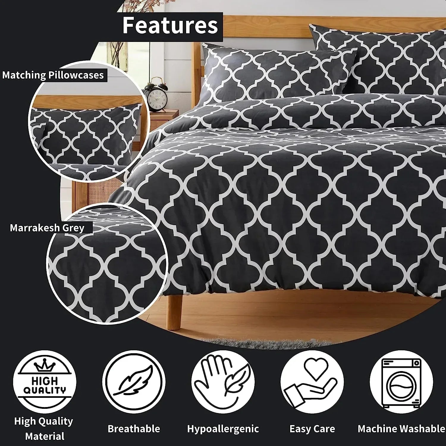 marrakesh-grey-printed-duvet-cover-set-luxurious-easy-care-polyester-blend-bedding-with-pillowcases-for-master-bedroom-guest-rooms-dorms-durable-and-comfortable-by-olivia-rocco-duvet_abb63b23-7fc2-4278-b8d4-11bd64971f46 - Bobobiy