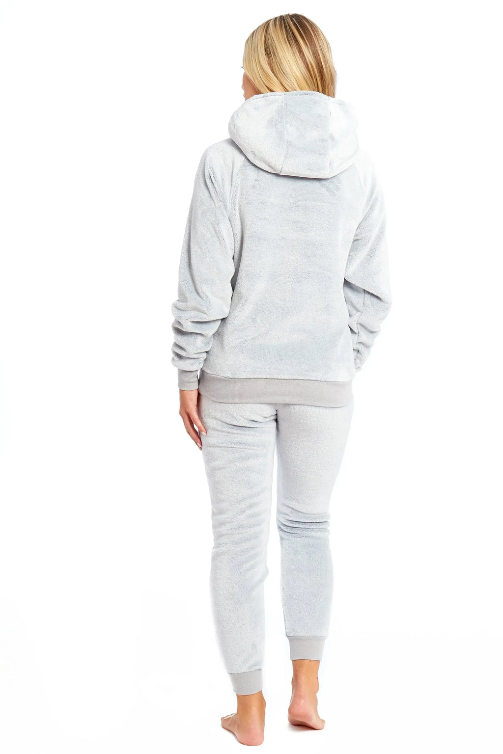 matching-mother-daughter-plush-fleece-hooded-pyjama-set-with-embroidered-sloth-design-ultra-soft-sherpa-lined-nightwear-for-girls-and-women-by-daisy-dreamer-pyjamas-573132970 - Bobobiy