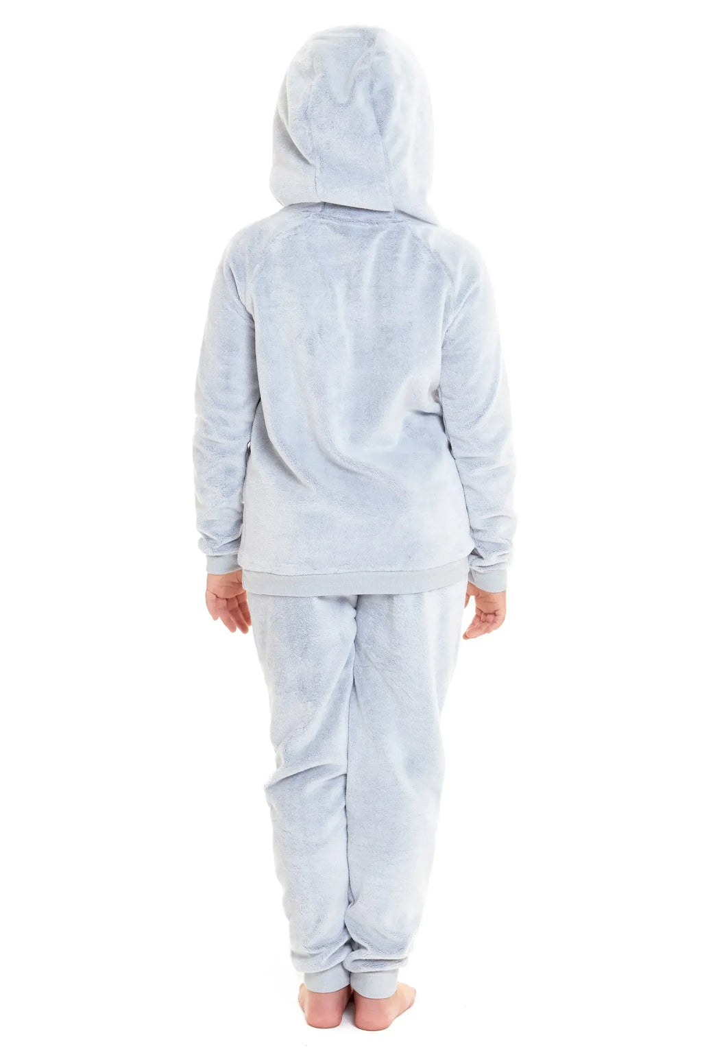 matching-mother-daughter-raccoon-fleece-hooded-pyjama-set-with-sherpa-lining-and-embroidered-design-for-family-bonding-by-daisy-dreamer-pyjamas-414003714 - Bobobiy