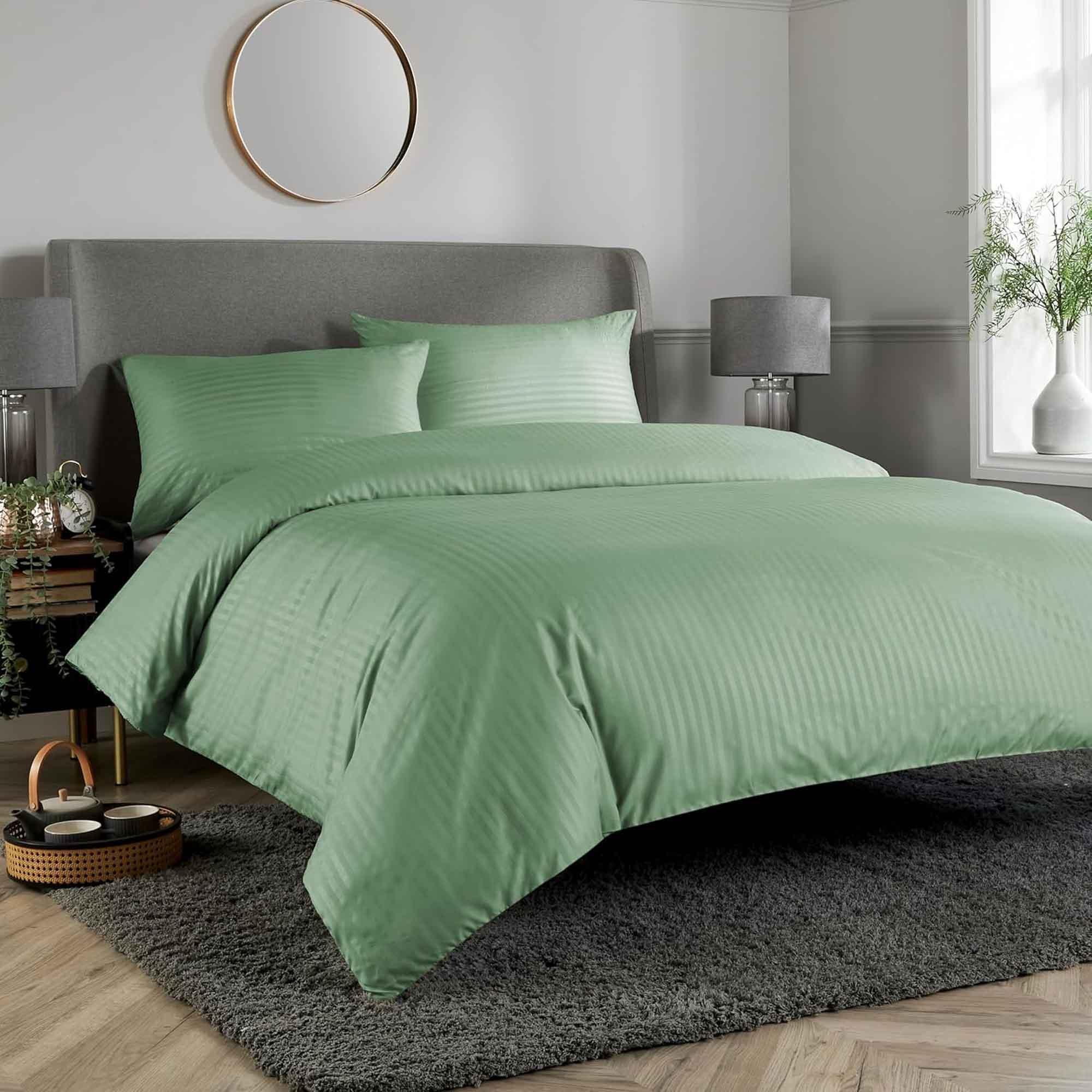 mayfair-stripe-elegant-reversible-satin-duvet-cover-set-with-comforter-multiple-sizes-colours-luxurious-bedding-collection-by-olivia-rocco-single-sage-green-duvet-cover-1183330810 - Bobobiy
