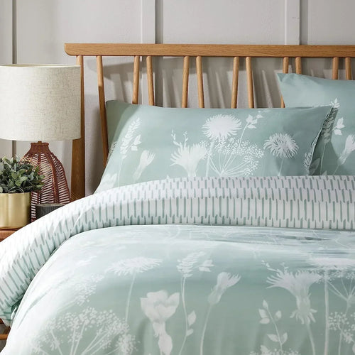 meadow-sage-green-reversible-duvet-cover-set-with-pillowcases-easy-care-durable-polyester-stylish-quilted-design-single-double-king-by-olivia-rocco-duvet-cover-918329740 - Bobobiy