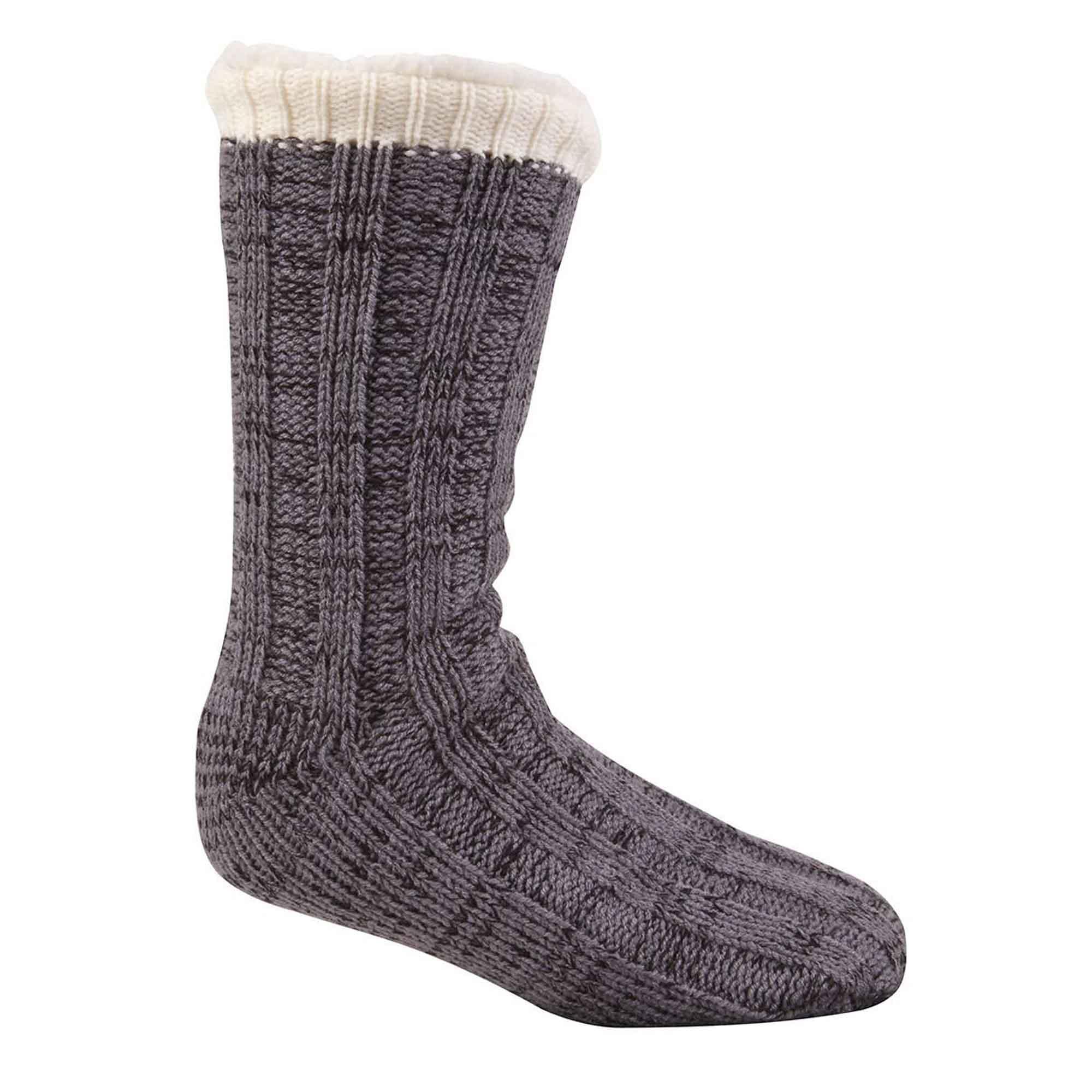 men-s-chunky-winter-lounge-slipper-socks-with-non-slip-grips-ultra-soft-sherpa-flannel-fleece-lining-cozy-home-wear-sizes-39-46-by-sock-stack-grey-black-6-11-socks-1182322081 - Bobobiy