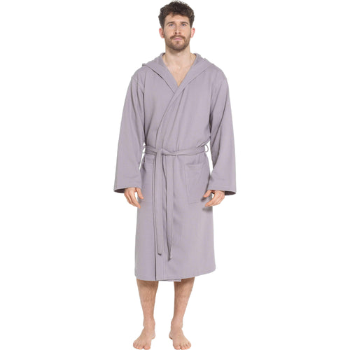 men-s-hooded-waffle-cotton-bathrobe-grey-super-absorbent-spa-robe-luxury-dressing-gown-for-home-loungewear-by-sock-stack-m-l-grey-bathrobe-1176964974 - Bobobiy