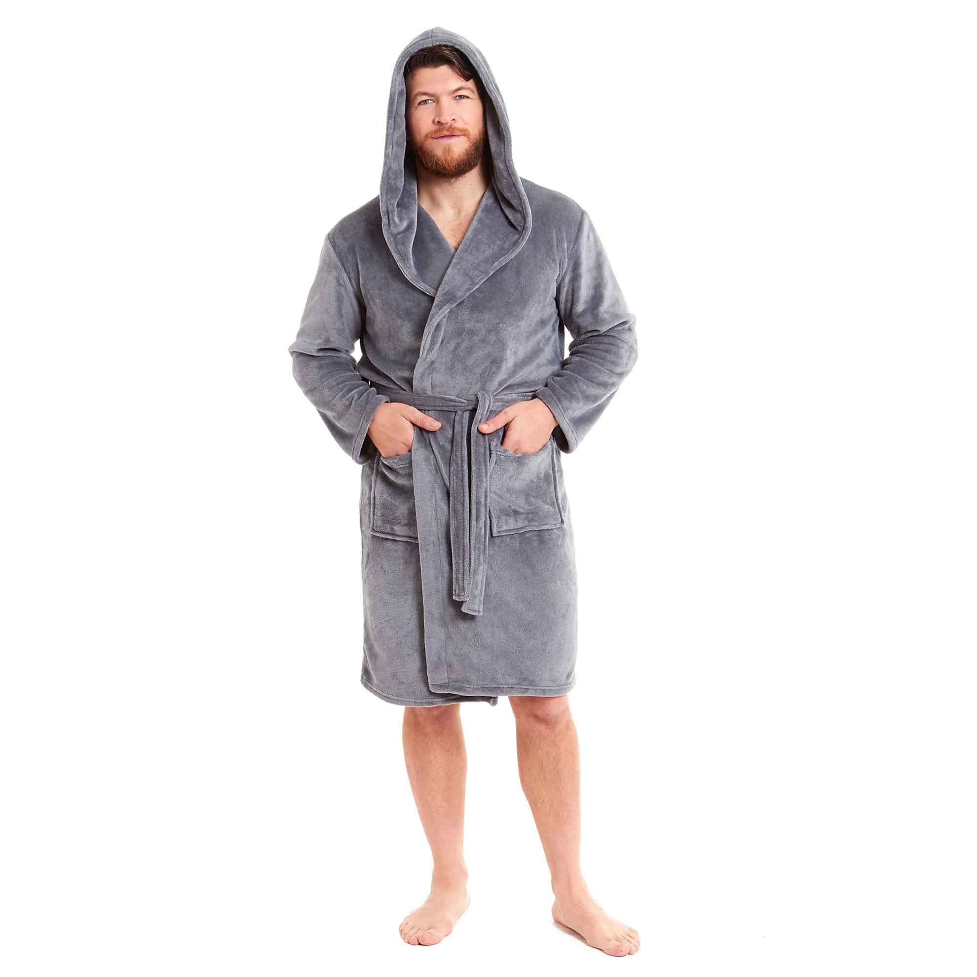 men-s-ultra-soft-hooded-flannel-fleece-bathrobe-warm-plush-dressing-gown-for-home-spa-gym-hotel-by-daisy-dreamer-medium-grey-robe-1184087877 - Bobobiy