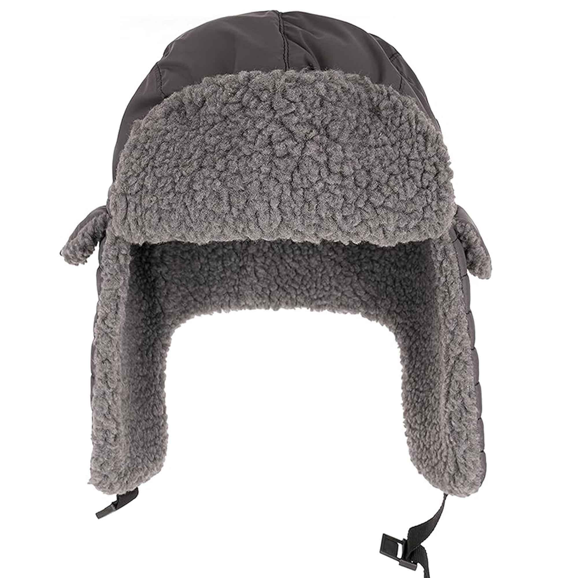 mens-ribbed-waterproof-trapper-hat-with-3m-thinsulate-fleece-lining-for-winter-warmth-and-cold-weather-protection-by-heatwave-thermalwear-grey-trapper-hat-1178558642 - Bobobiy