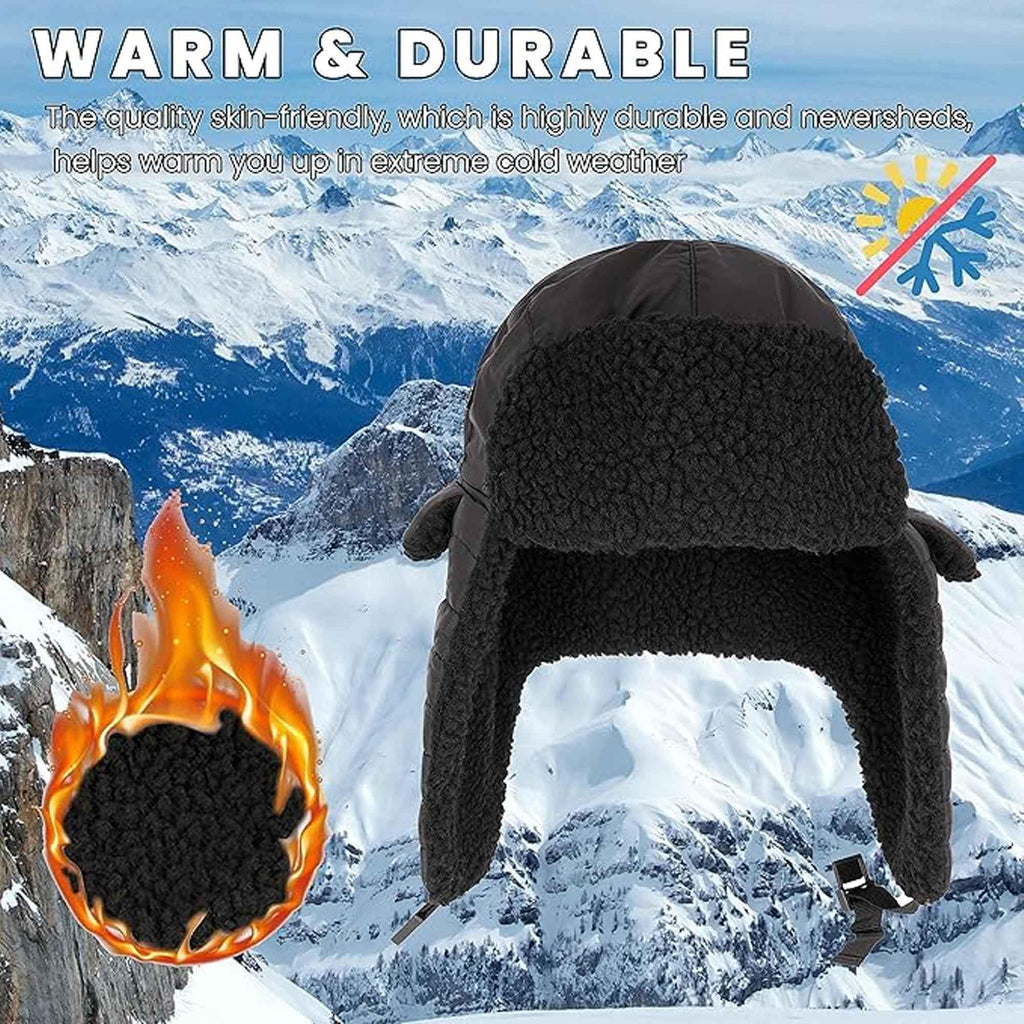 mens-ribbed-waterproof-trapper-hat-with-3m-thinsulate-fleece-lining-for-winter-warmth-and-cold-weather-protection-by-heatwave-thermalwear-trapper-hat-1178558646 - Bobobiy
