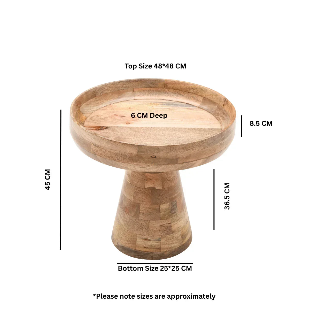 merlin-mango-wood-bedside-table-Dimension - Bobobiy