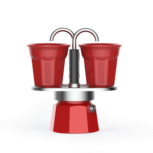 Bialetti Mini Express 'R' Double Serve (2 Cups & 2 Cup Coffee Maker) - Bobobiy