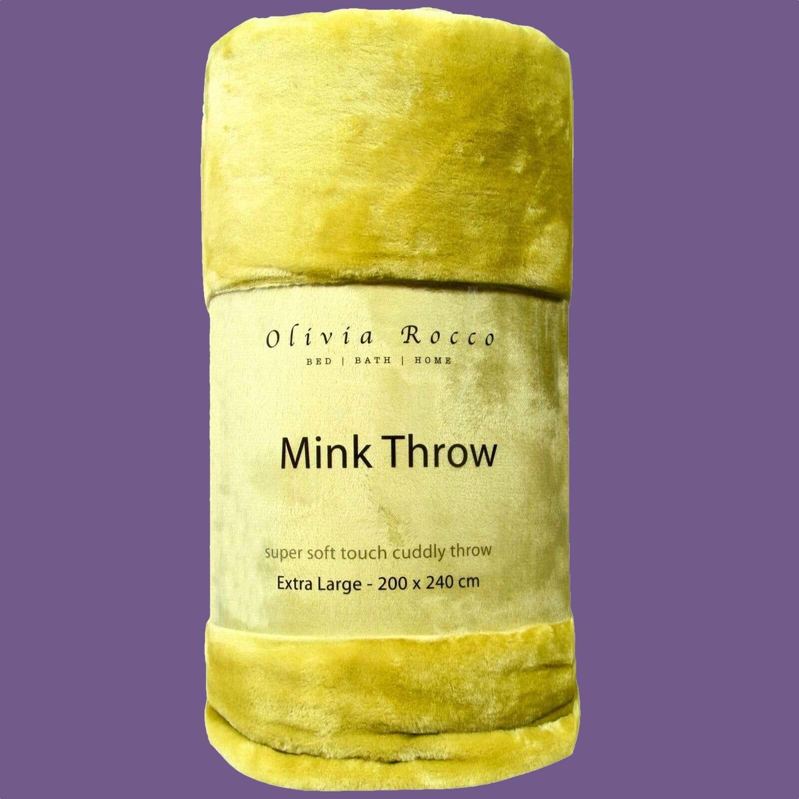 Mink Faux Fur Velvet Touch Extra Large Luxury Throw Blanket Soft Warm and Calming Colours for Bed & Sofa