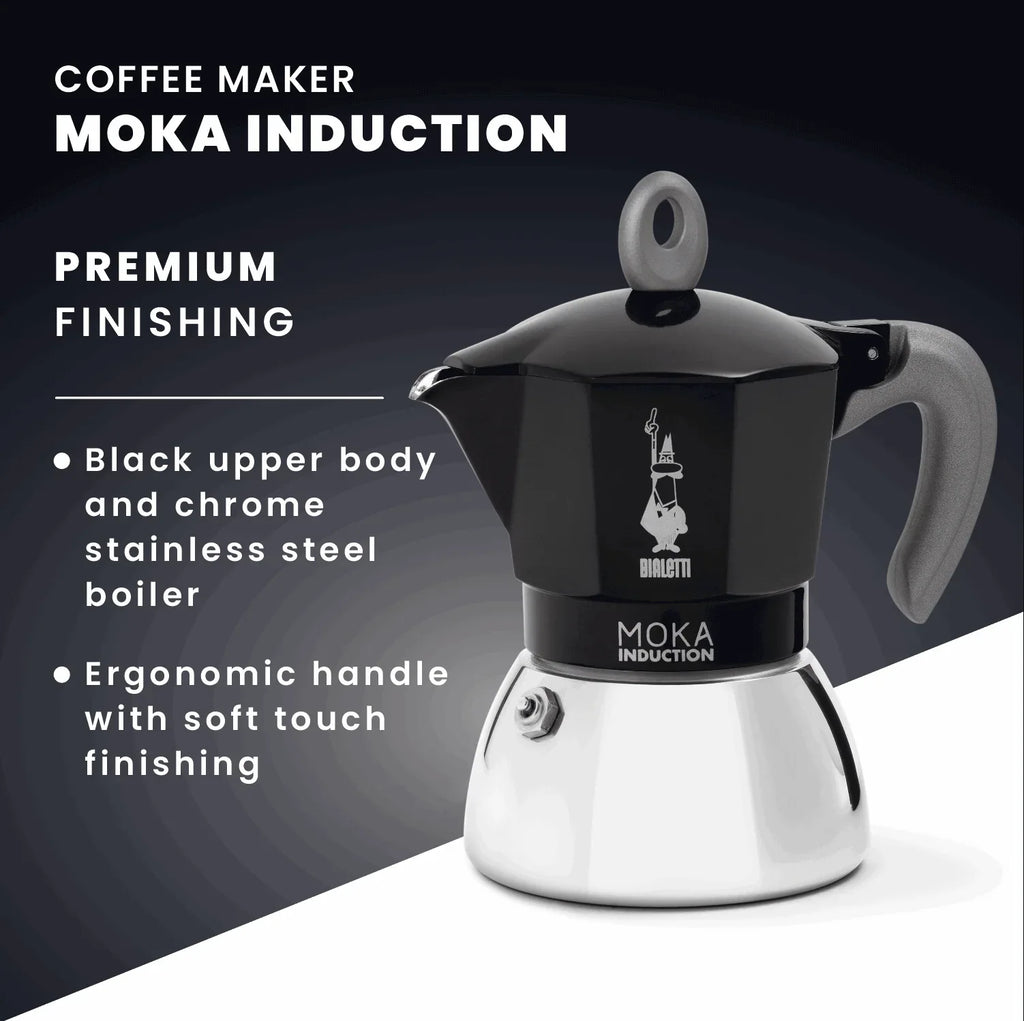 Bialetti Moka Induction Stovetop Coffee Maker - Bobobiy