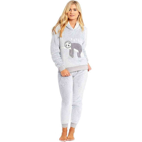 mother-daughter-matching-sloth-hooded-fleece-pyjamas-plush-flannel-twosie-loungewear-with-sherpa-lining-multiple-sizes-cozy-embroidered-sloth-design-by-daisy-dreamer-pyjamas-118448334_0a64a2aa-67a9-40ef-8992-8ffbce21bebe - Bobobiy