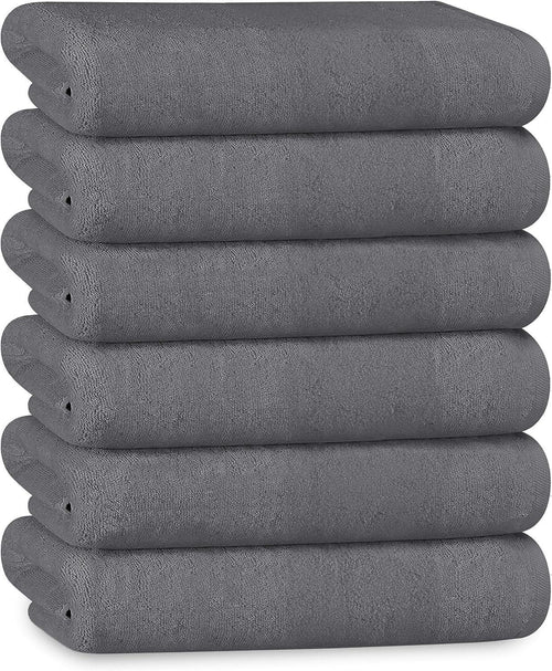 multi-pack-hotel-bath-sheets-500gsm-super-absorbent-quick-dry-soft-cotton-towels-white-grey-for-b-bs-and-hospitals-olivia-rocco-6-pk-hand-towels-grey-towels-943842801 - Bobobiy