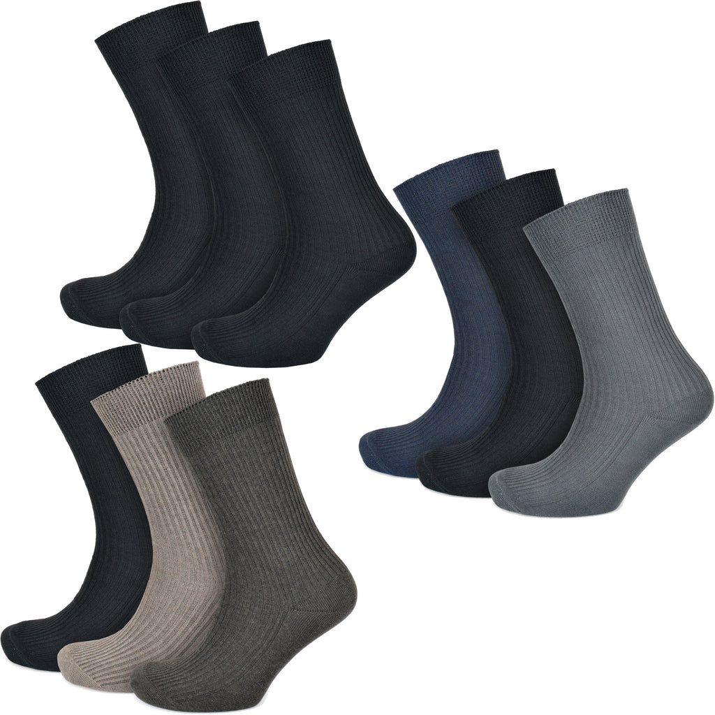 Tom Franks 3 Pairs Non Elasticated Socks
