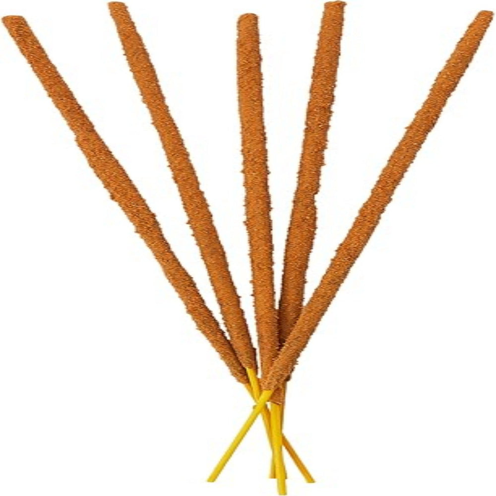 Bunch of incense sticks on a white background