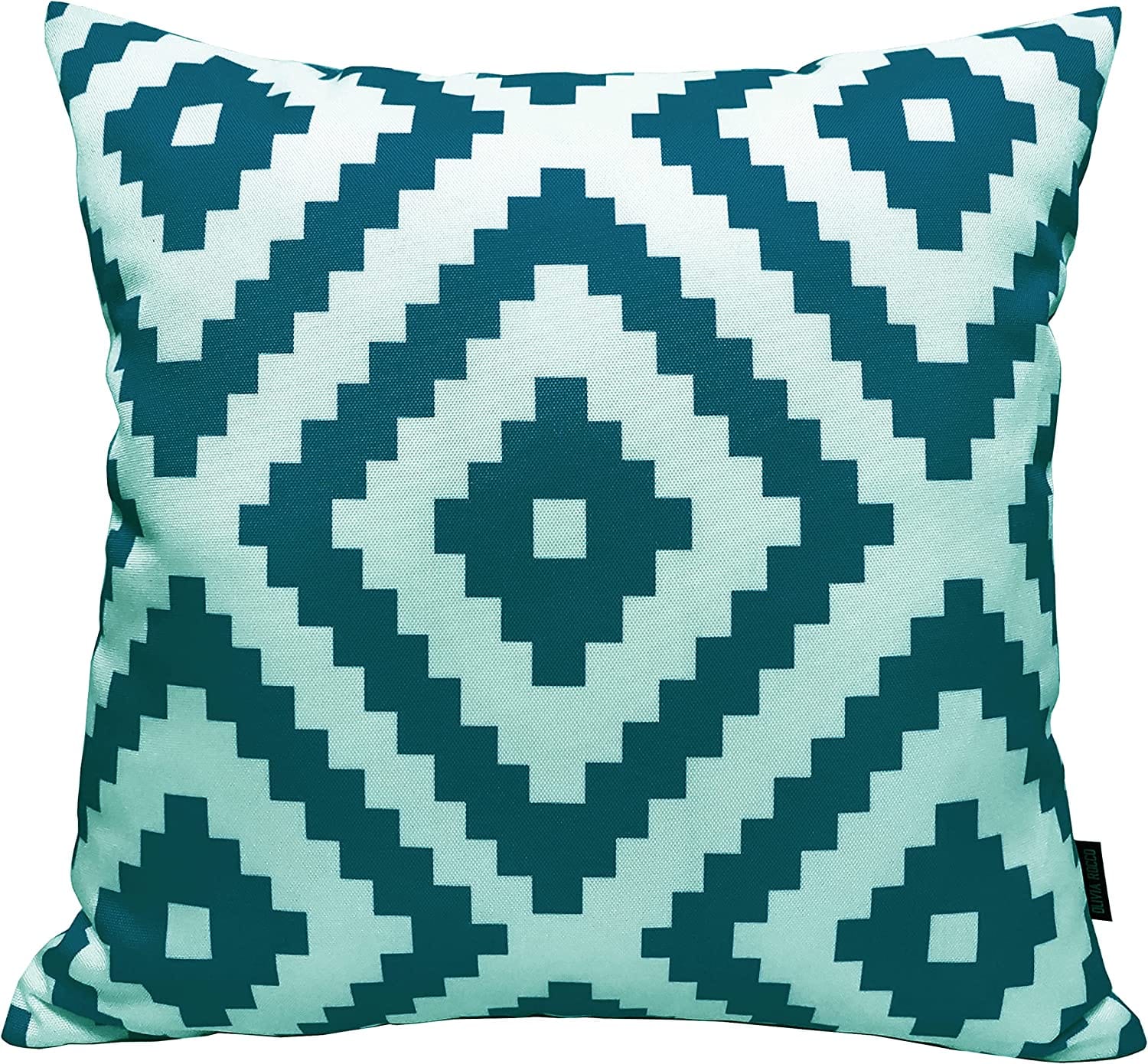Nairobi Teal Outdoor Waterproof Cushions 43x43 cm Hollowfibre Filled Durable Breathable Polyester for Patio Garden Indoor Beach Events