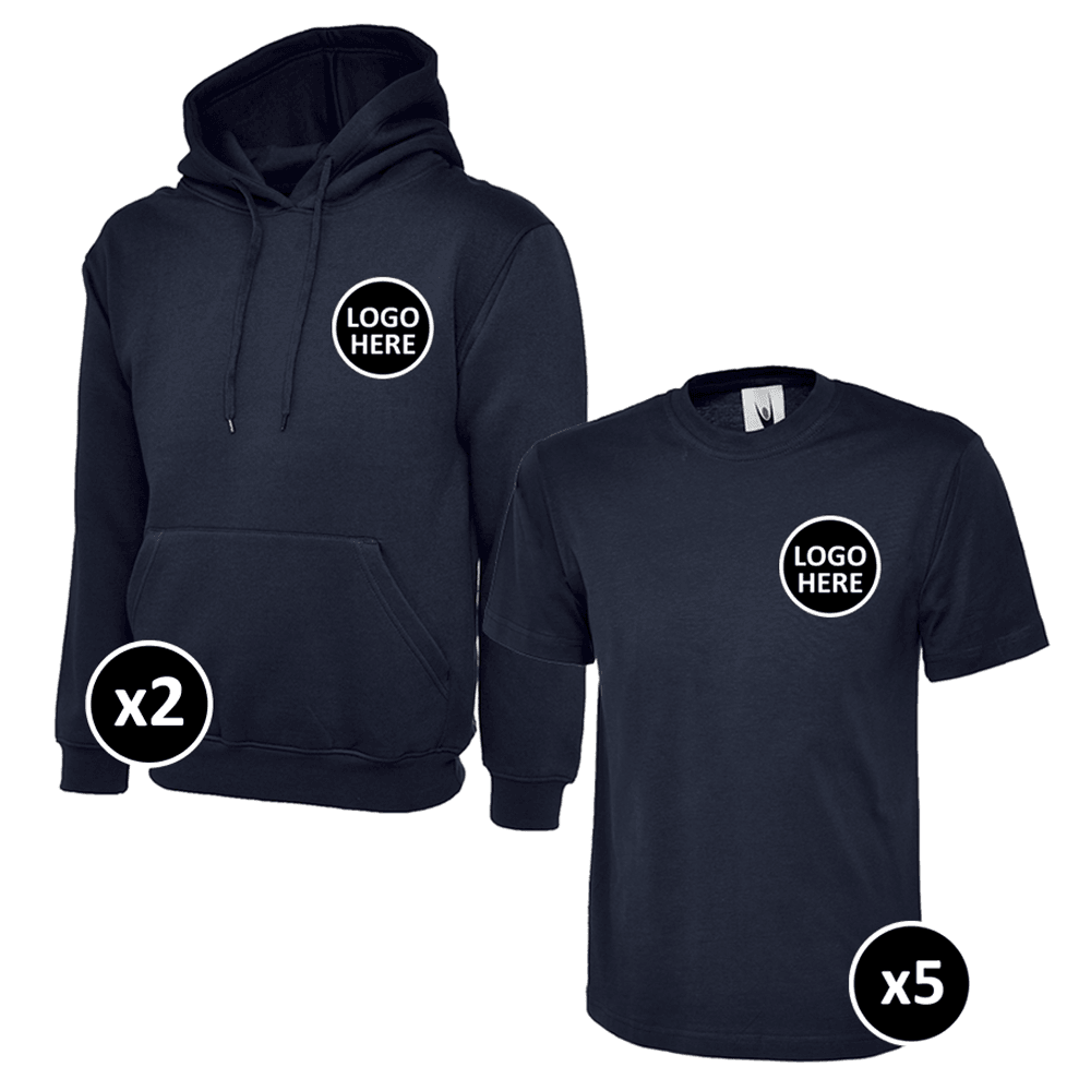 Uneek Hoodie & T-Shirts Bundle - 7 Items