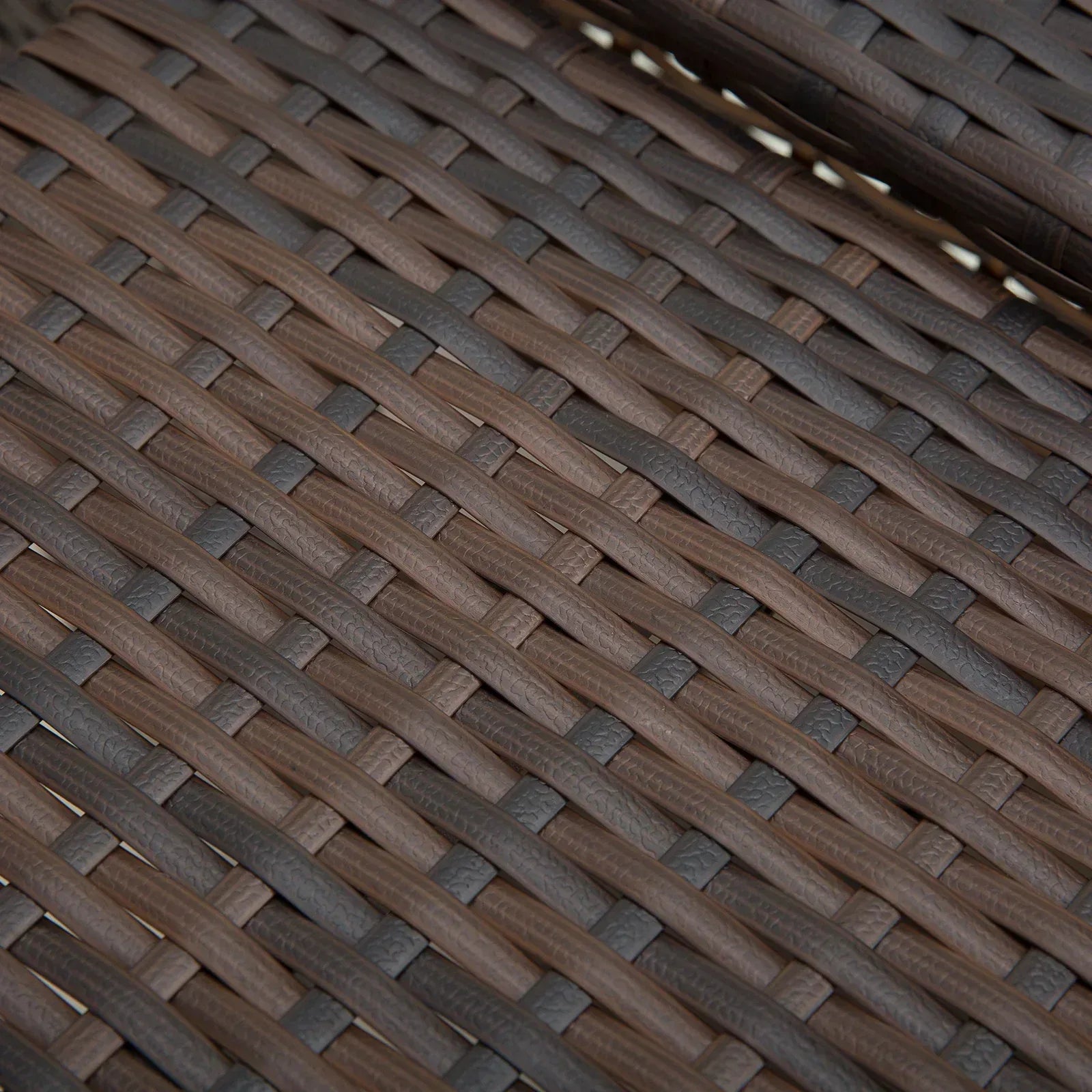 Rattan Sun Lounger 2 Seater Day Bed-Brown - Bobobiy