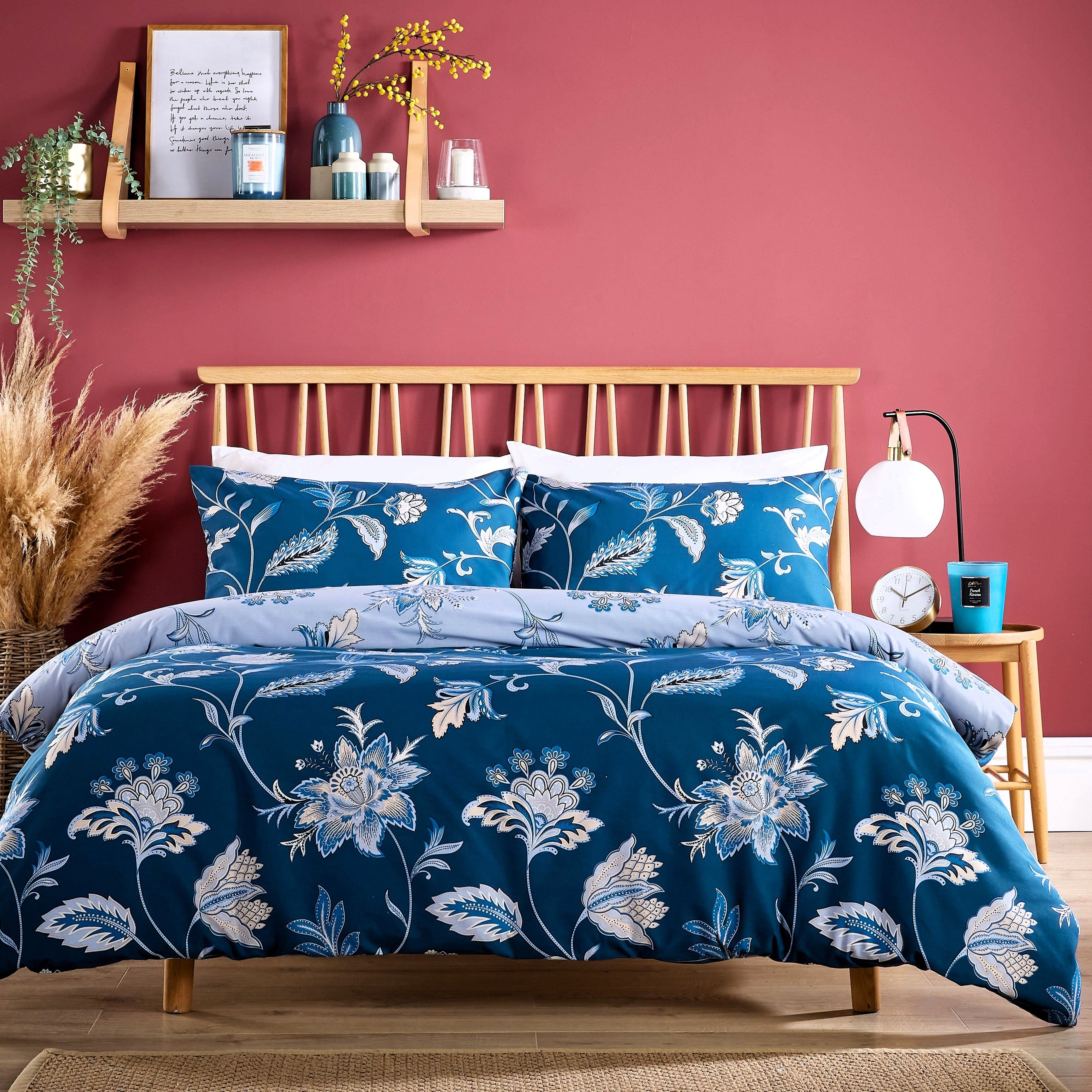 Luxury Super Soft Cotton Rich Duvet Sets Easycare Comfortable Bedding Includes Duvet Cover & Pillowcases in Single Double King Size