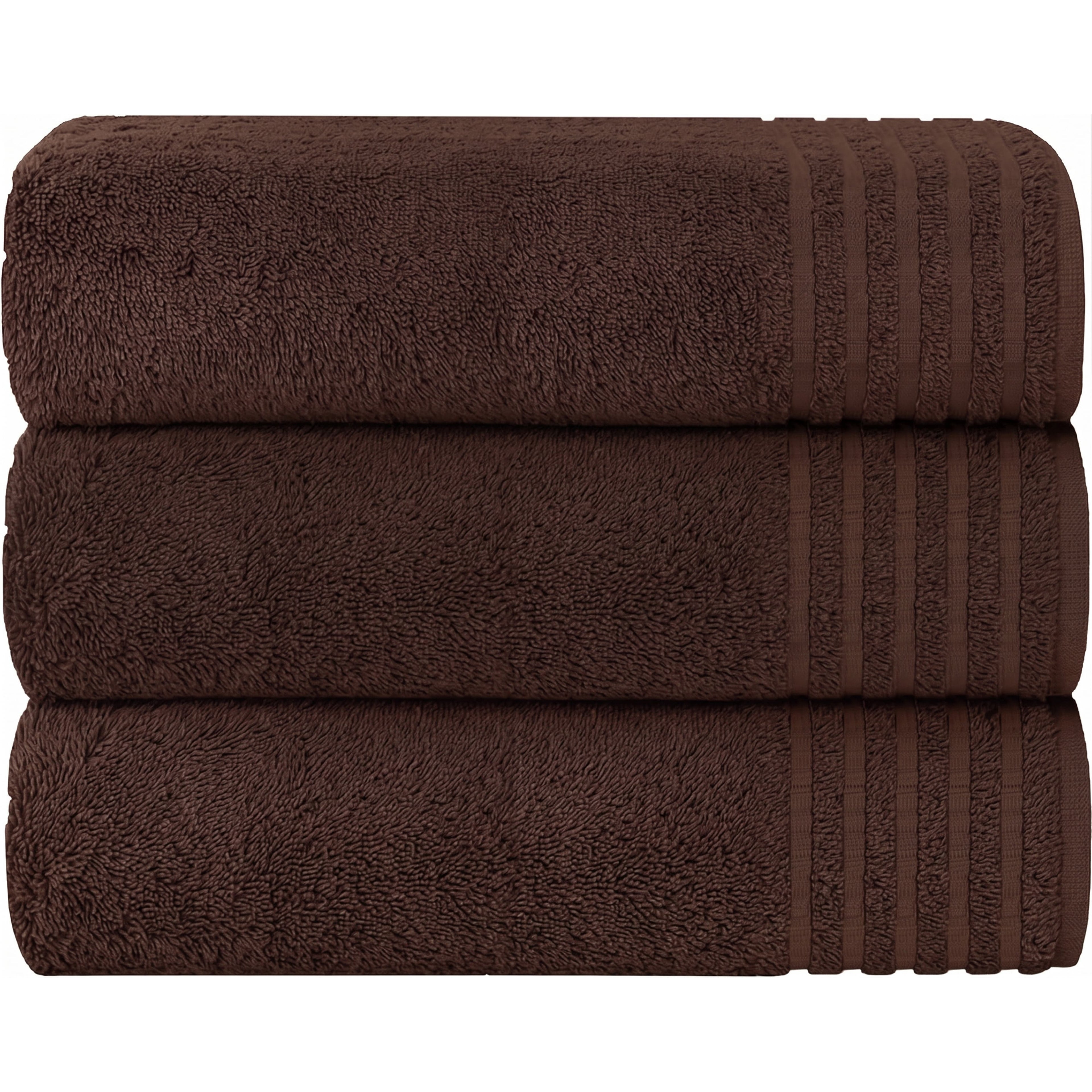 3 Pack Monaco Extra Large Bath Sheets Cotton 500GSM Highly Absorbent Towels Set for Home Gym Beach