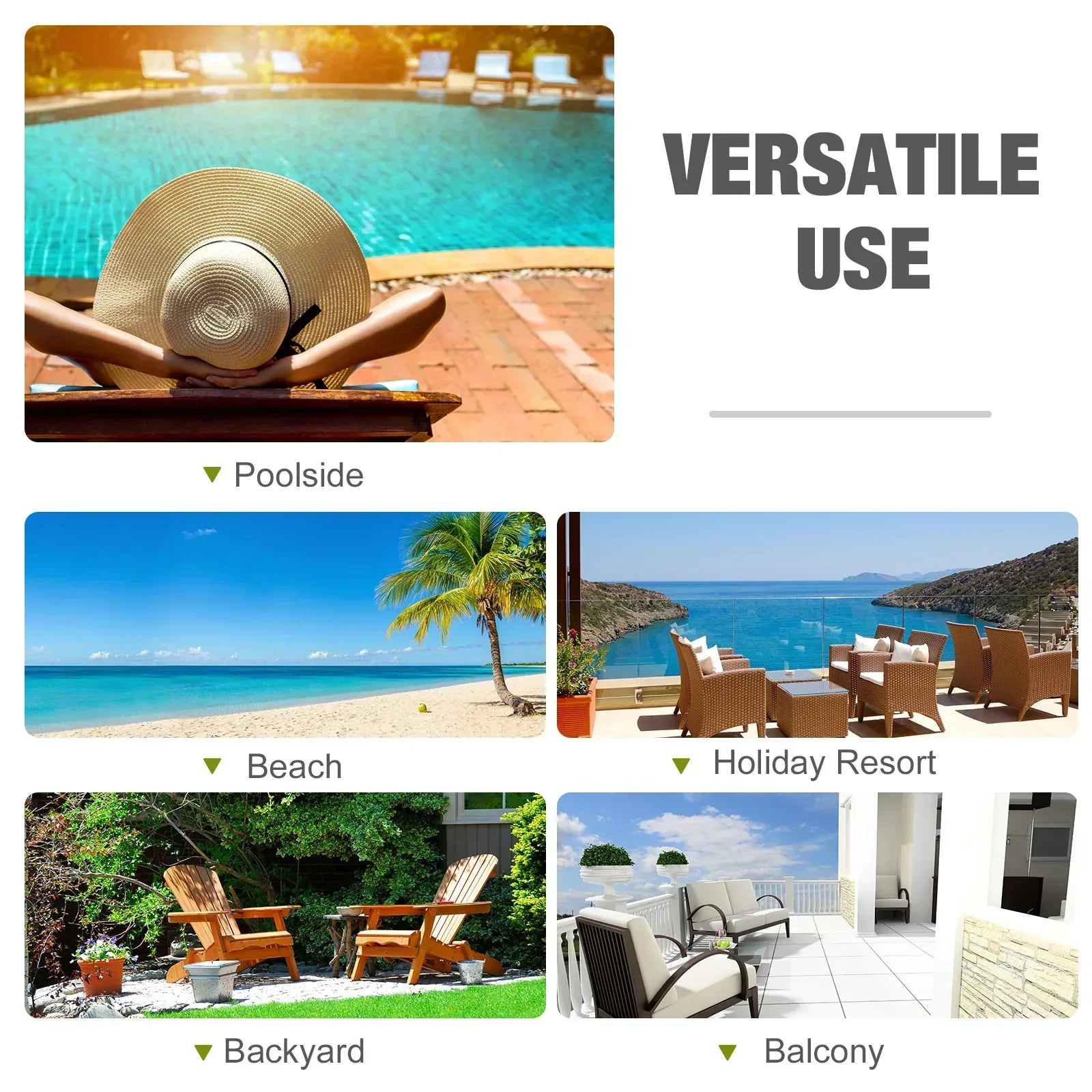 2 Seater Rattan Lounger Adjustable Double Chaise Chair Loveseat w/ Cushion - Grey - Bobobiy