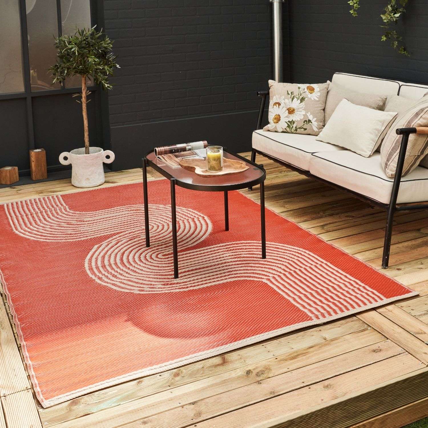 Urban Outdoor Rug Terra & Beige | 1010
