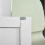 White kitchen island cart cabinet door magnetic catch hardware