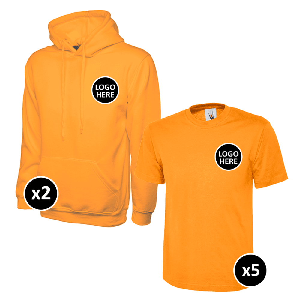 Uneek Hoodie & T-Shirts Bundle - 7 Items