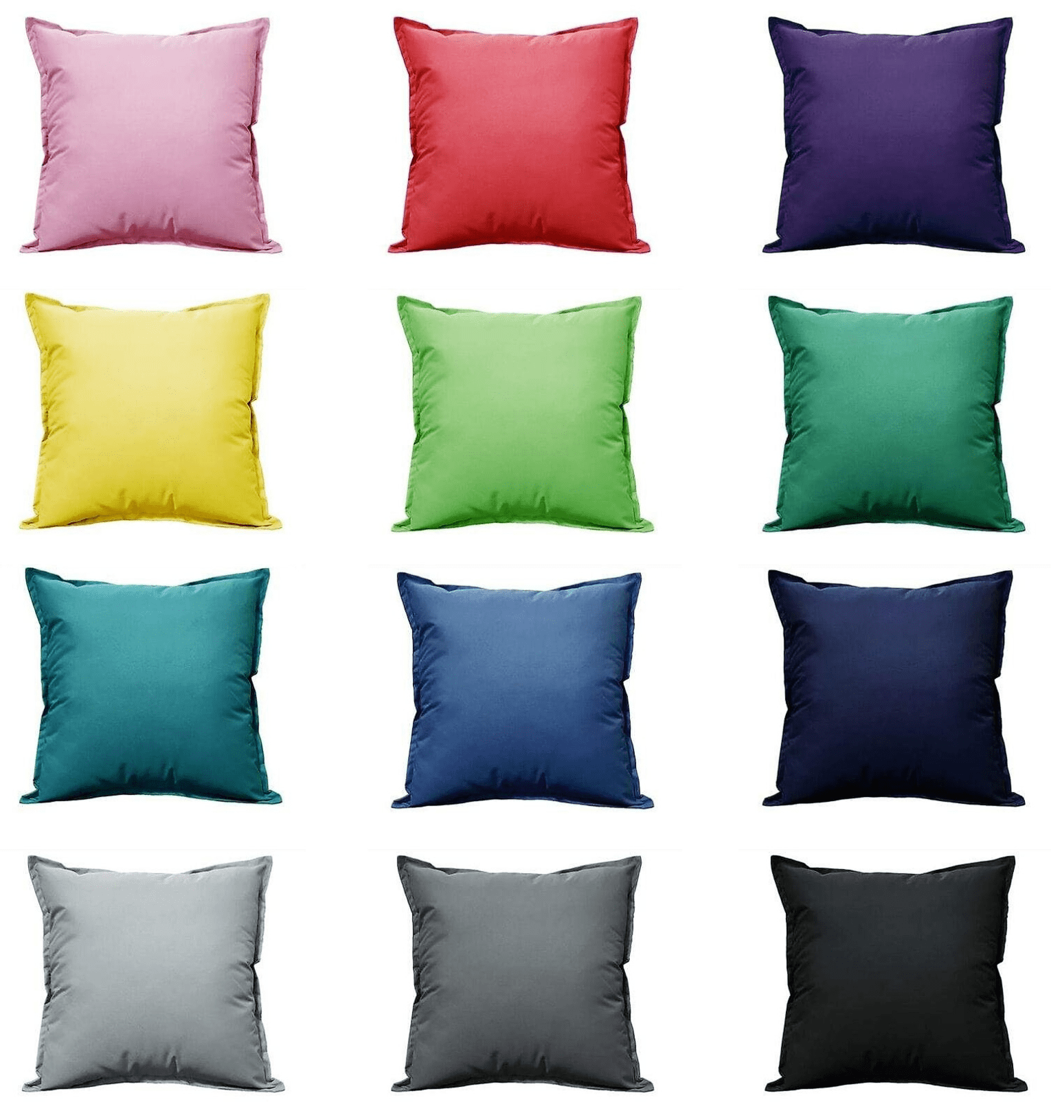 Outdoor Waterproof Cushions for Patios Gardens and Indoor Use Vibrant Colours Durable Weather-Resistant Comfortable Versatile Multiple Sizes