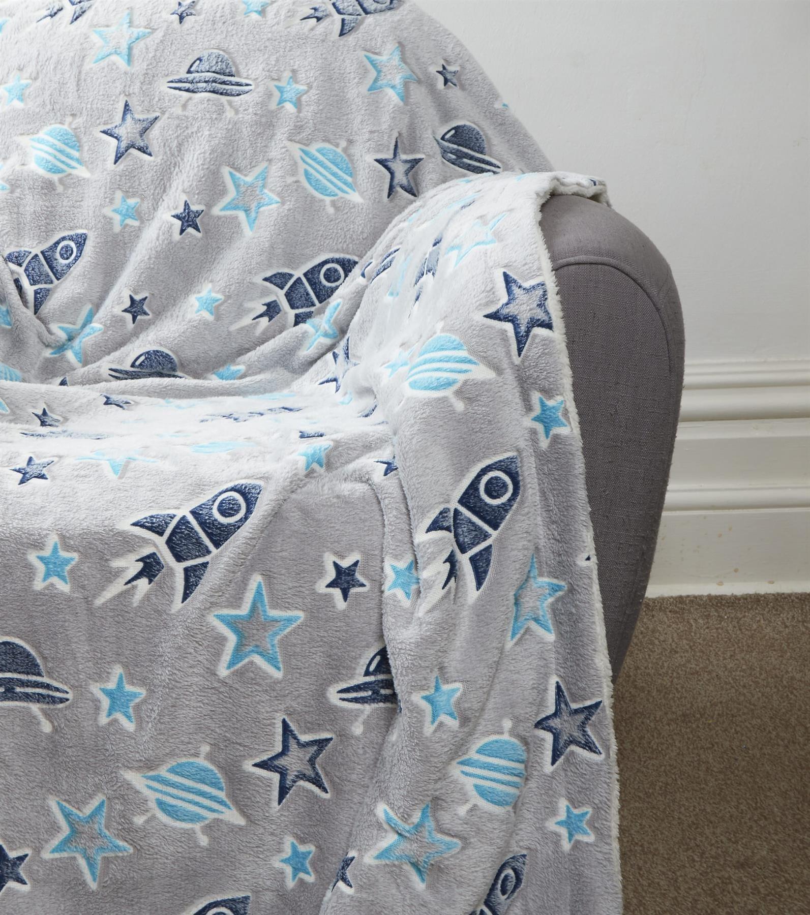 outer-space-glow-in-the-dark-astronaut-and-rocket-teddy-fleece-duvet-set-for-children-oeko-tex-certified-bedding-perfect-for-winter-by-olivia-rocco-duvet-cover-654253713 - Bobobiy