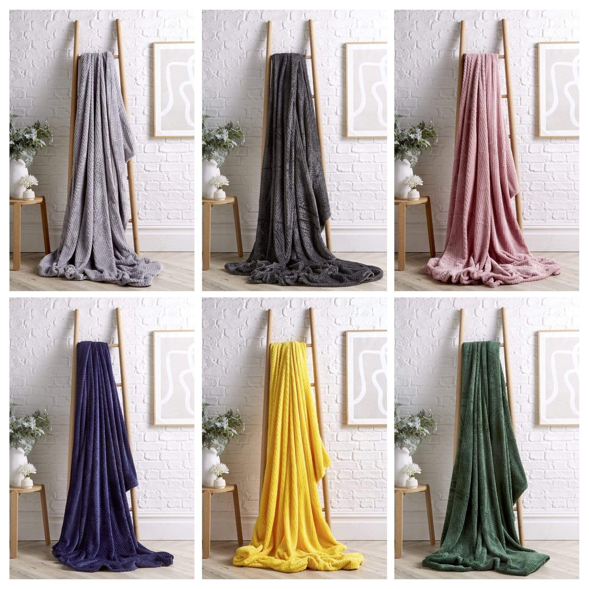 Oversized Chunky Soft Fleece Blanket Cloud Throw Faux Fur Polyester Blend Warm Stylish Home Decor Double King Beds Sofas