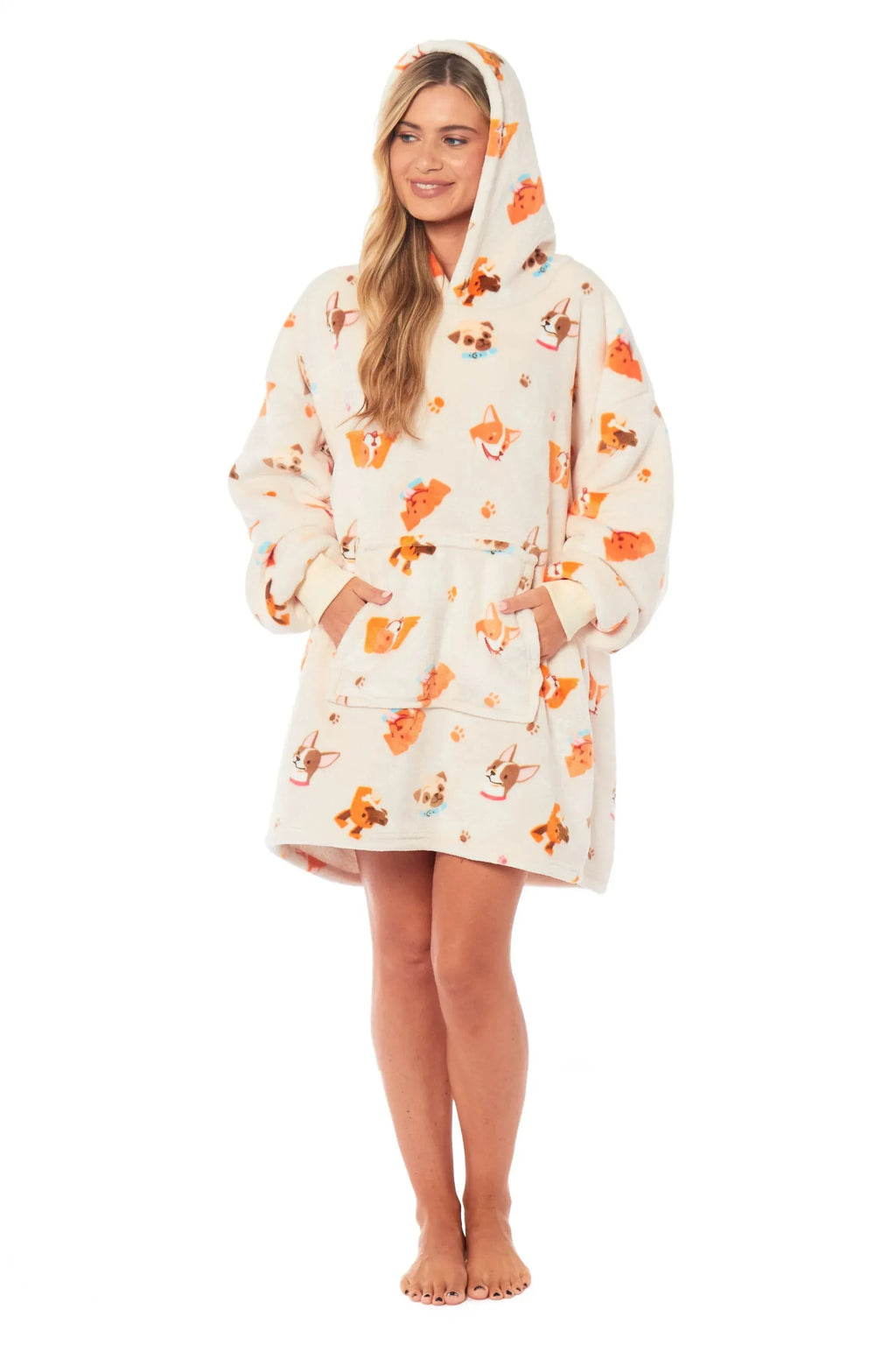 oversized-hooded-reversible-sherpa-plush-fleece-blanket-hoodie-with-adorable-dogs-print-ultra-soft-wearable-blanket-for-adults-and-kids-one-size-by-daisy-dreamer-dogs-hooded-blanket-1_d0478e9b-0fae-42bc-bead-a6d88ff790da - Bobobiy