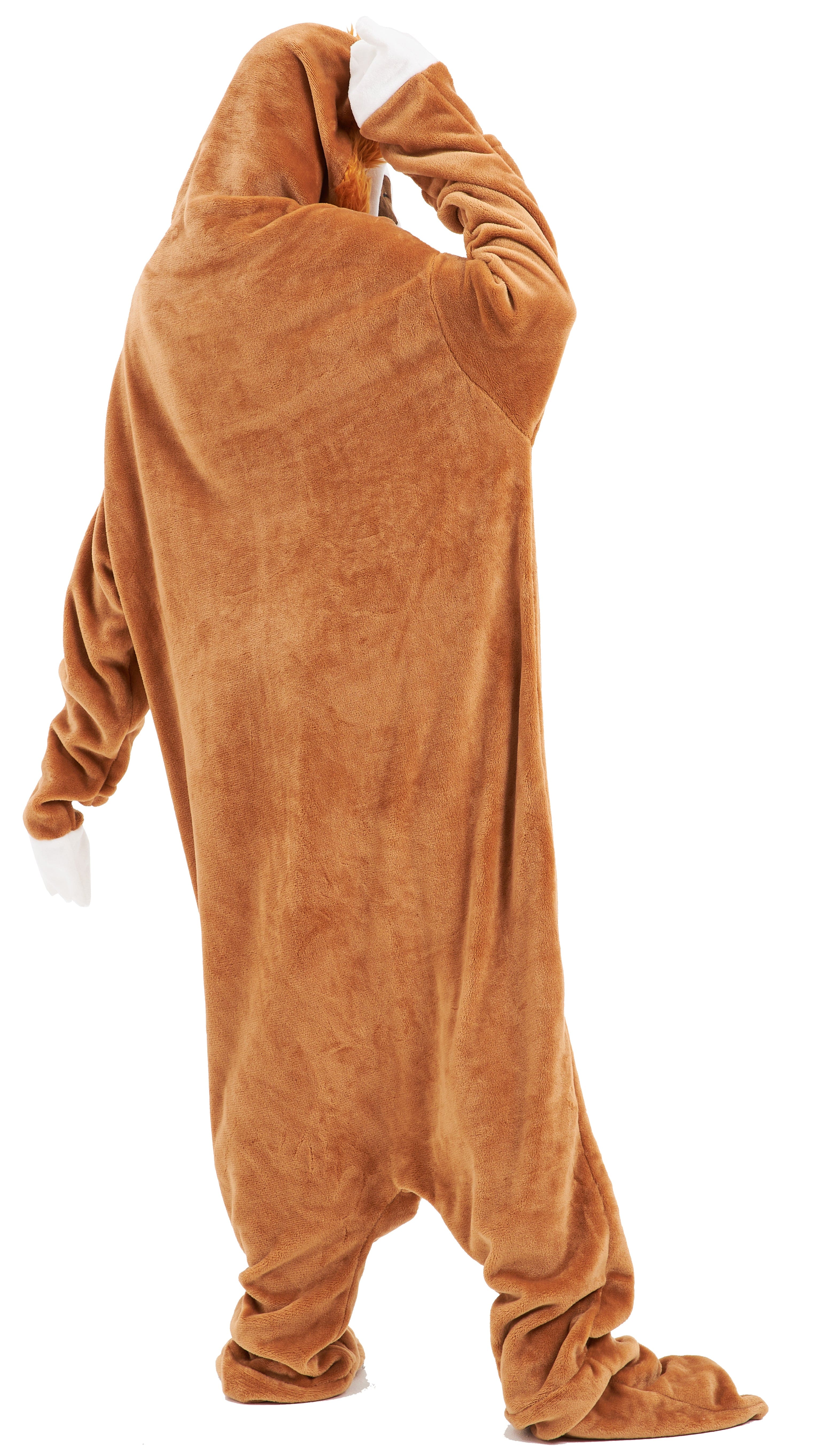 Oversized Sloth Animal Wearable Blanket Hoodie Soft Fleece Hooded Blanket with Sleeves Warm Winter Loungewear