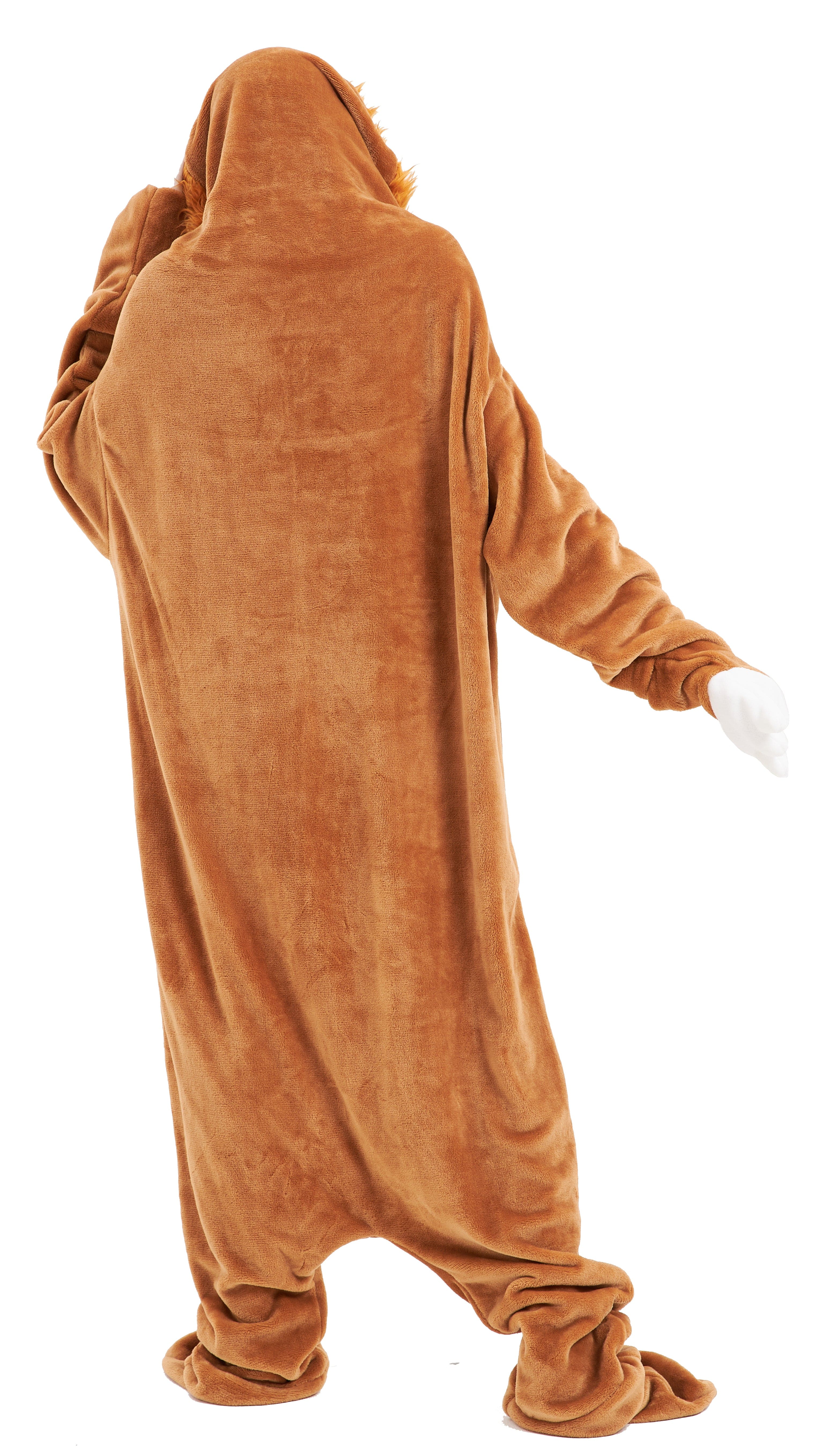 Oversized Sloth Animal Wearable Blanket Hoodie Soft Fleece Hooded Blanket with Sleeves Warm Winter Loungewear