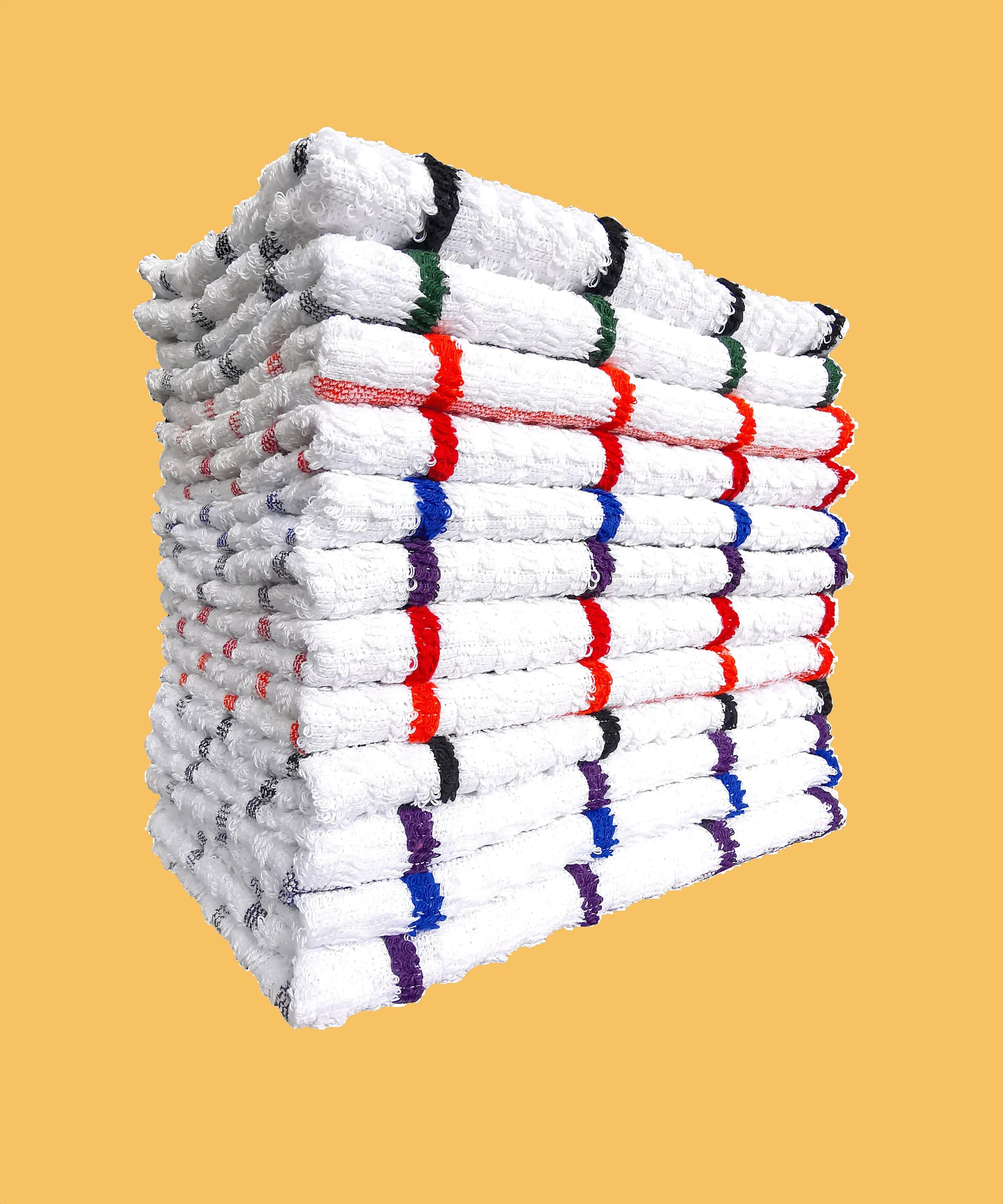 pack-of-12-catering-grade-terry-tea-towels-100-indus-valley-cotton-checkered-assorted-colours-durable-absorbent-and-soft-for-home-restaurants-cafes-by-olivia-rocco-tea-towel-407174870 - Bobobiy