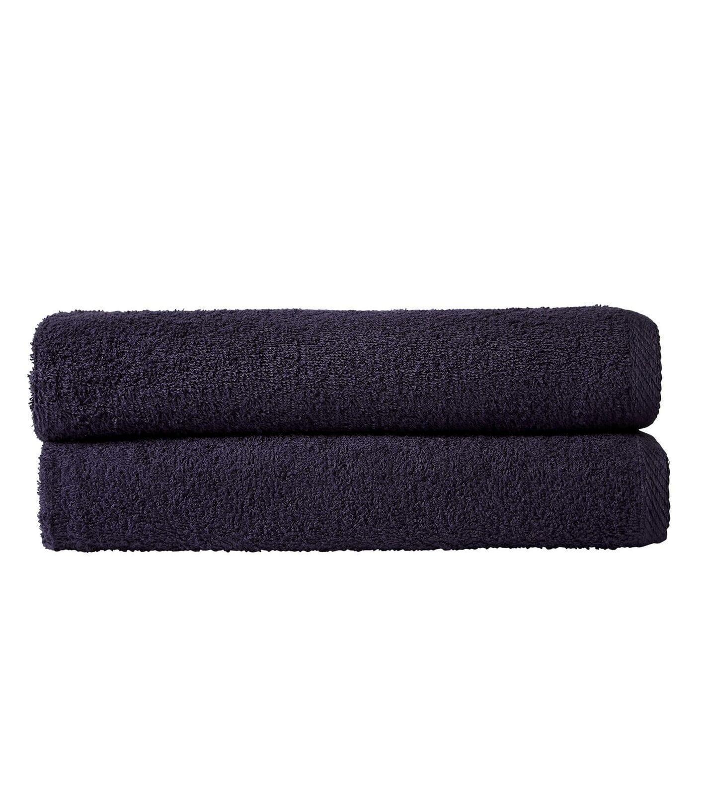 pack-of-2-large-quick-drying-lightweight-easycare-indus-valley-cotton-bath-sheets-80x140-cm-for-home-travel-gym-holidays-multiple-colours-by-olivia-rocco-navy-towels-503604945 - Bobobiy