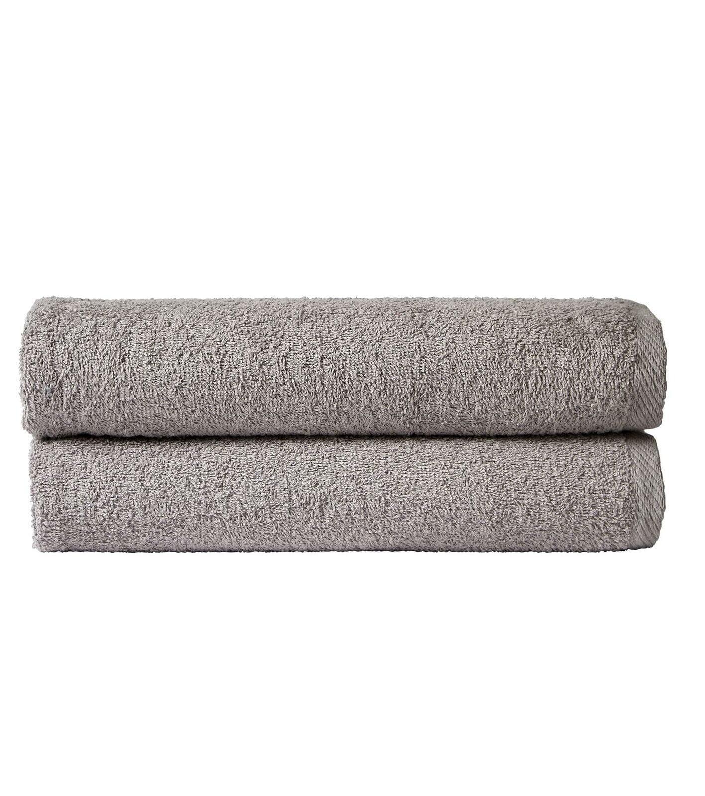 pack-of-2-large-quick-drying-lightweight-easycare-indus-valley-cotton-bath-sheets-80x140-cm-for-home-travel-gym-holidays-multiple-colours-by-olivia-rocco-silver-towels-503605114 - Bobobiy
