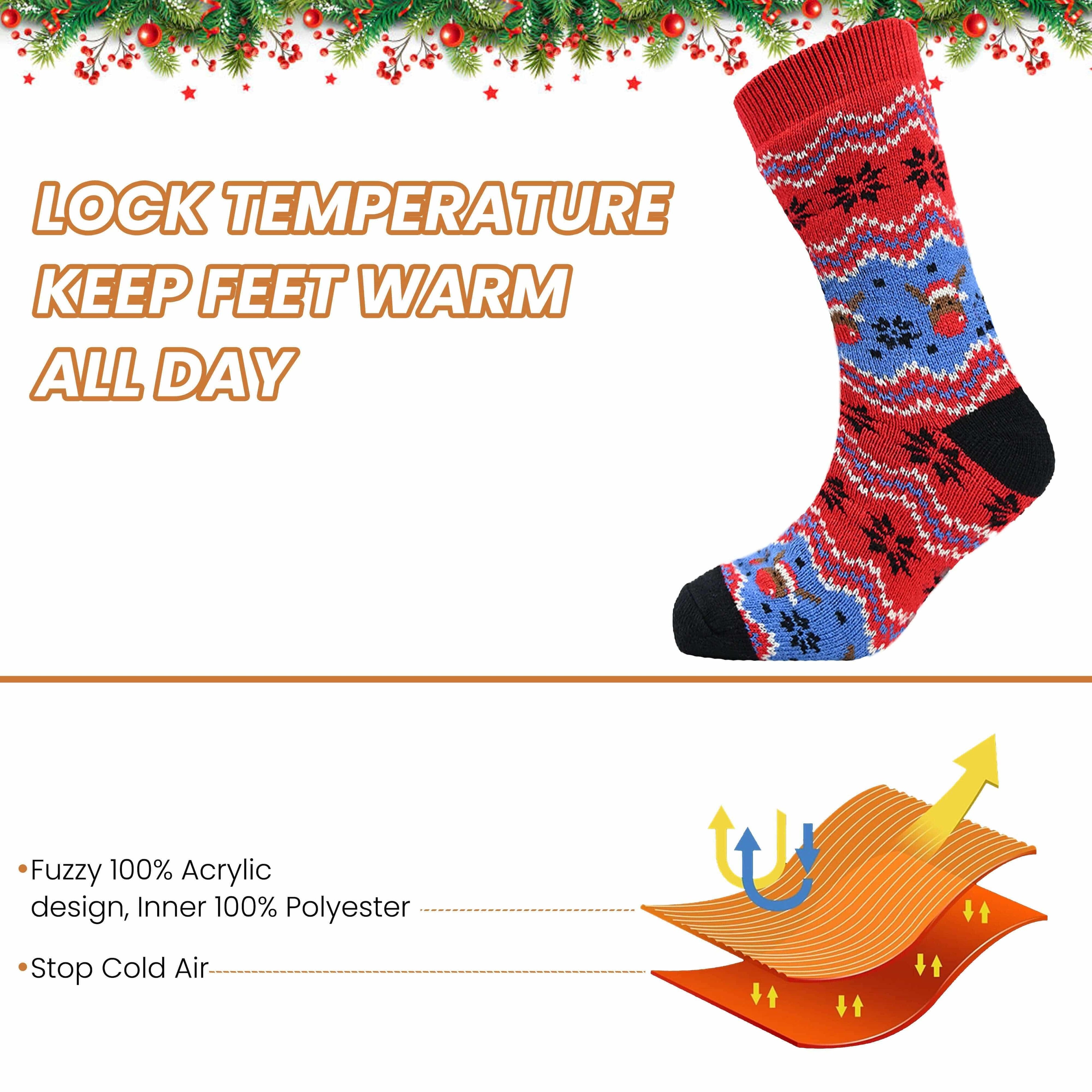 pack-of-2-men-s-festive-xmas-chunky-knit-slipper-socks-with-grips-thick-warm-non-slip-indoor-bed-socks-gift-by-sock-stack-uk-6-11-christmas-socks-1176513432 - Bobobiy