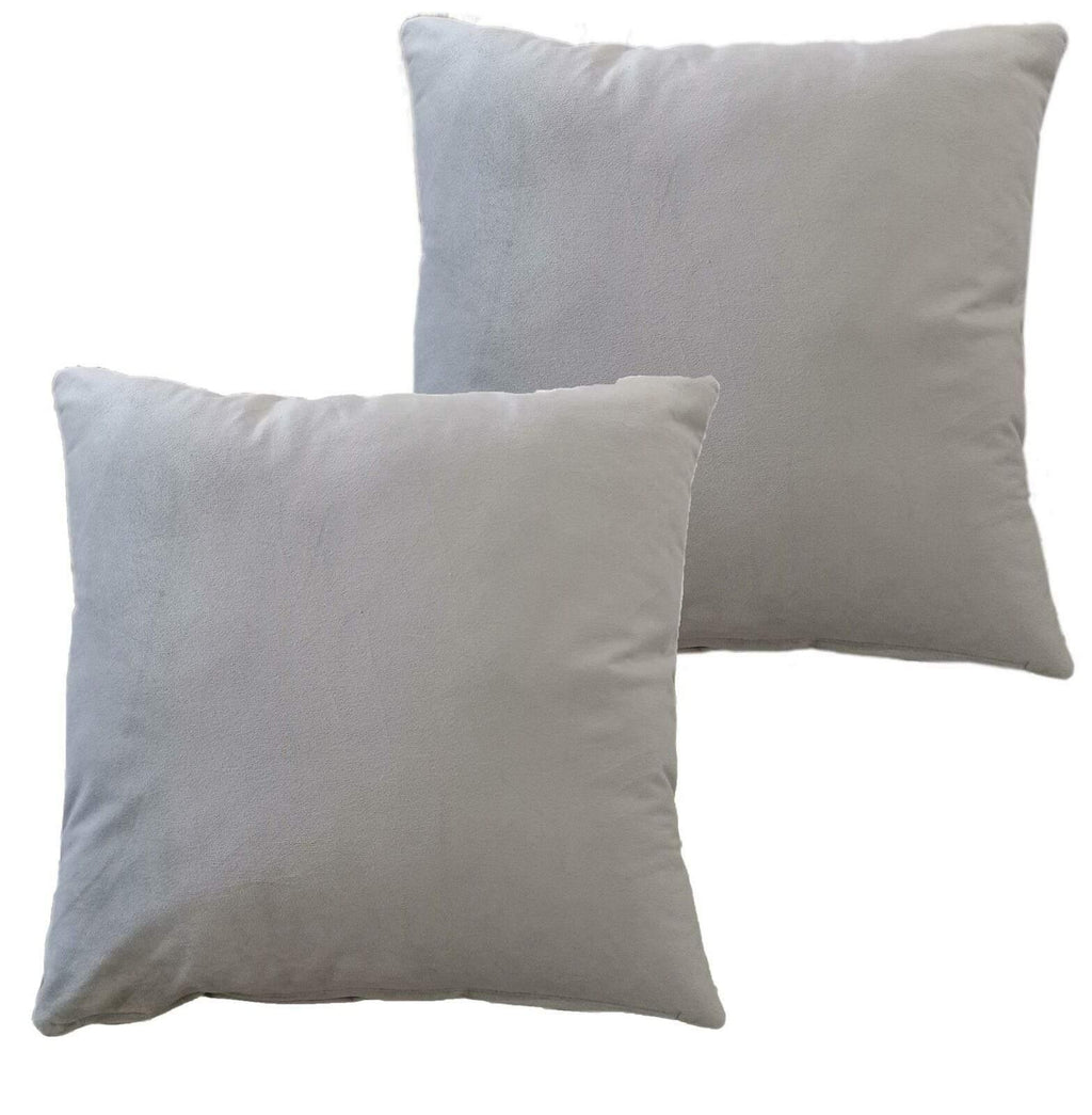 pack-of-2-ultra-soft-matte-velvet-cushion-covers-17x17-inch-decorative-pillow-cases-for-home-garden-decor-charcoal-silver-green-duck-egg-by-olivia-rocco-silver-cushions-603933621 - Bobobiy