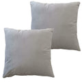 pack-of-2-ultra-soft-matte-velvet-cushion-covers-17x17-inch-decorative-pillow-cases-for-home-garden-decor-charcoal-silver-green-duck-egg-by-olivia-rocco-silver-cushions-603933621 - Bobobiy