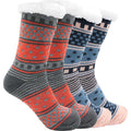 pack-of-2-women-s-fur-lined-chunky-slipper-socks-soft-warm-cozy-winter-non-slip-knitted-lounge-bed-socks-by-socks-stack-assorted-socks-1177103803 - Bobobiy