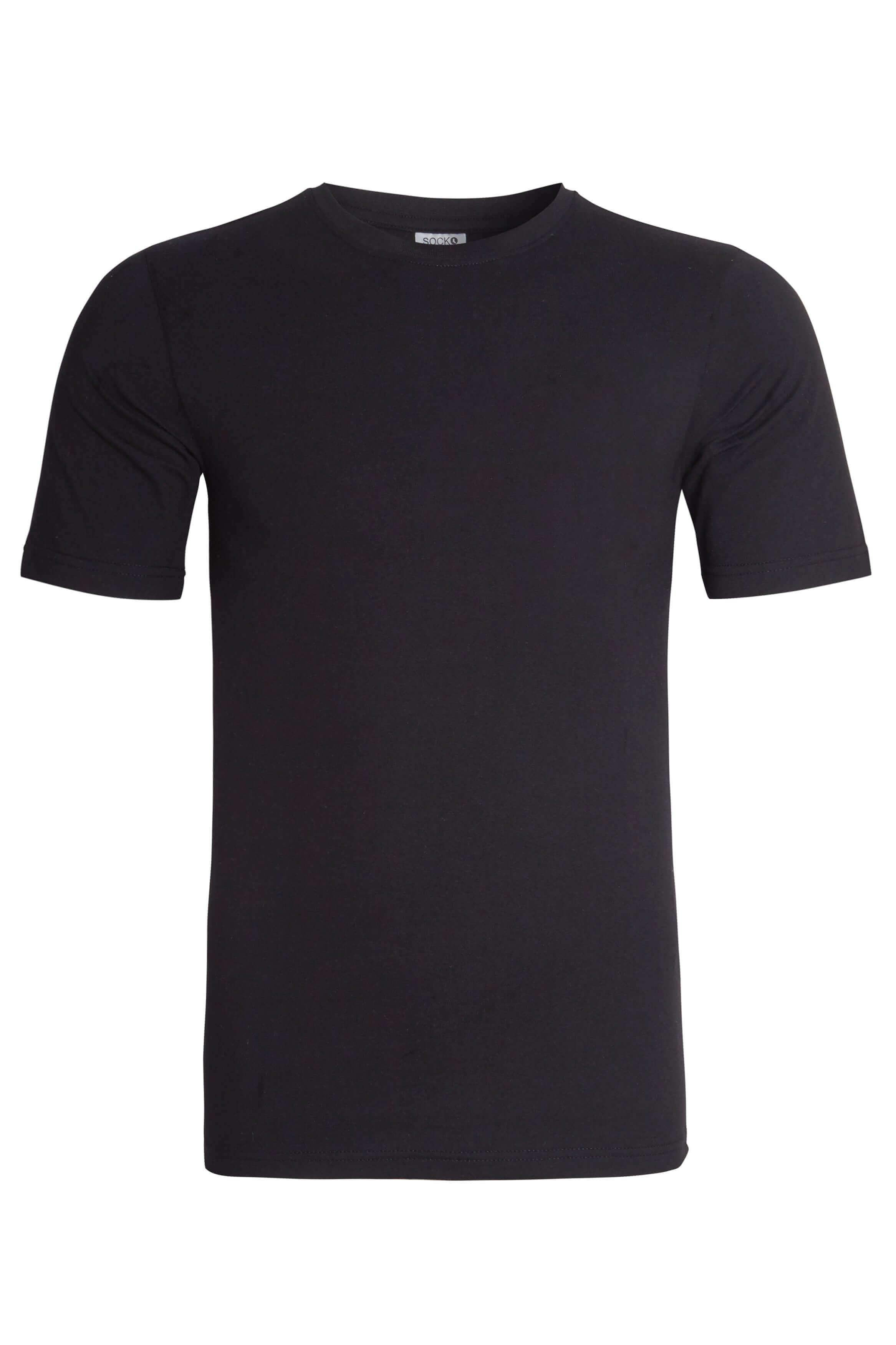 Pack of 3 Men's Plain T-Shirts Soft Breathable Cotton Polyester Blend Short Sleeve Tees Versatile Classic Colors