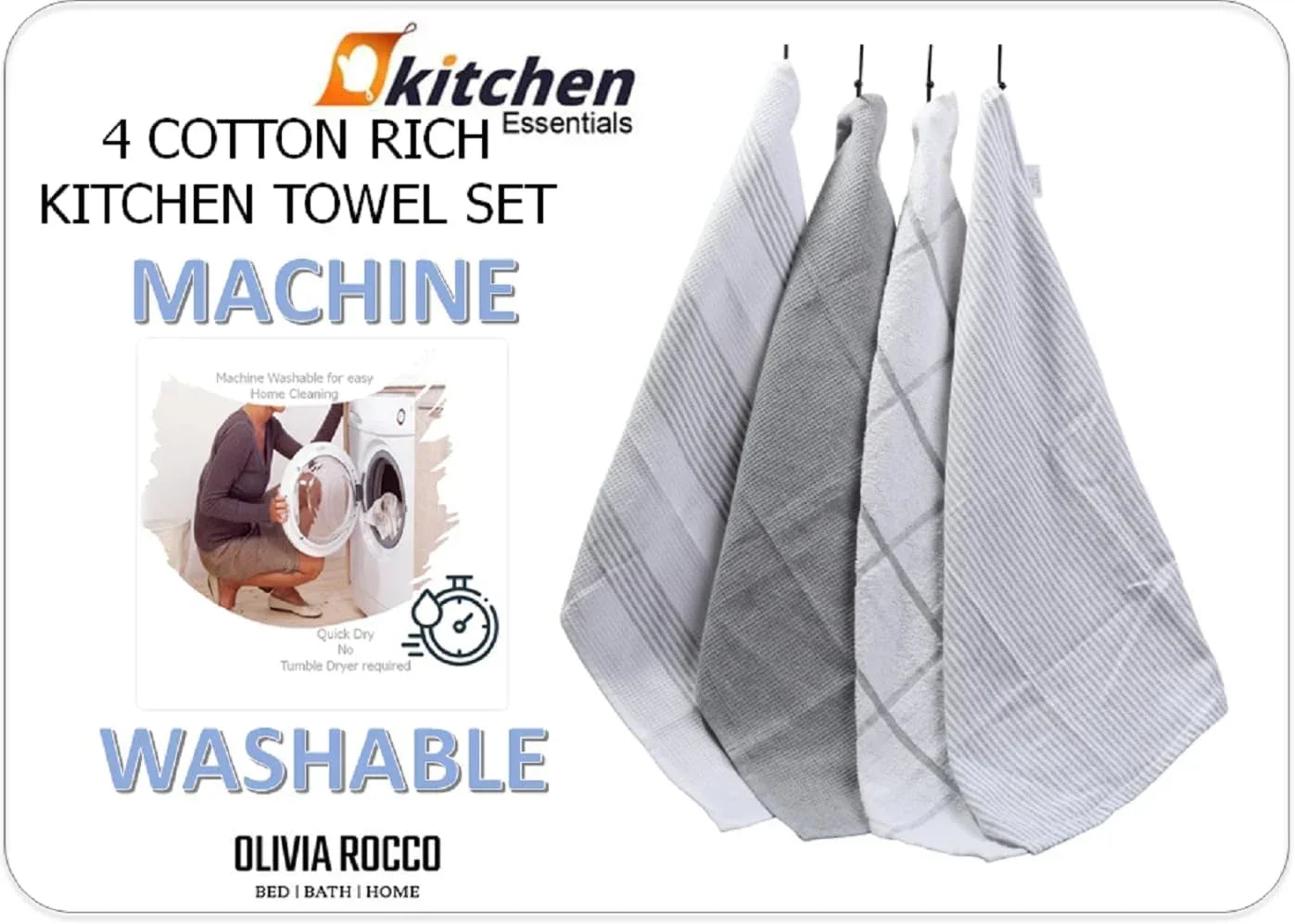 pack-of-4-green-cotton-tea-towels-for-drying-dishes-and-cleaning-spills-high-absorbency-and-durability-65x45-cm-by-olivia-rocco-tea-towel-974630706 - Bobobiy