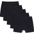 pack-of-5-boys-organic-cotton-stretch-boxer-trunks-kids-underwear-comfortable-durable-essentials-for-ages-5-13-breathable-fabric-ideal-for-school-sports-by-sock-stack-black-5-6-yrs-bo - Bobobiy
