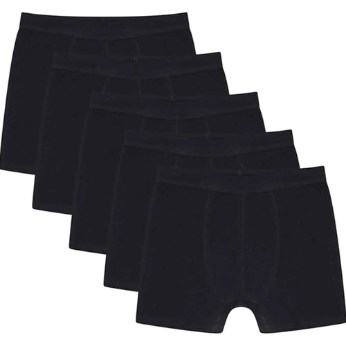 pack-of-5-boys-organic-cotton-stretch-boxer-trunks-kids-underwear-comfortable-durable-essentials-for-ages-5-13-breathable-fabric-ideal-for-school-sports-by-sock-stack-black-5-6-yrs-bo - Bobobiy