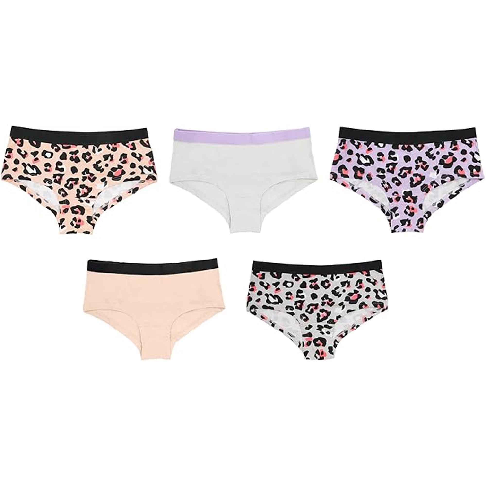 pack-of-5-girls-cotton-underwear-briefs-soft-durable-comfort-fit-for-everyday-wear-by-daisy-dreamer-ages-9-16-multiple-sizes-and-colors-underwear-1181674237 - Bobobiy